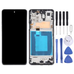 Original LG Q92 5G LCD screen replacement silver