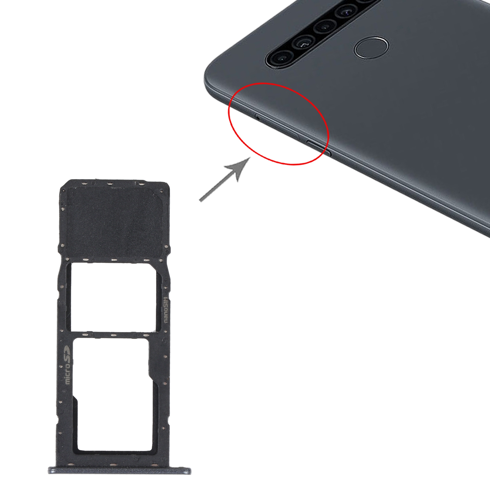 LG K41S Silver SIM Card Tray Replacement - Image 3