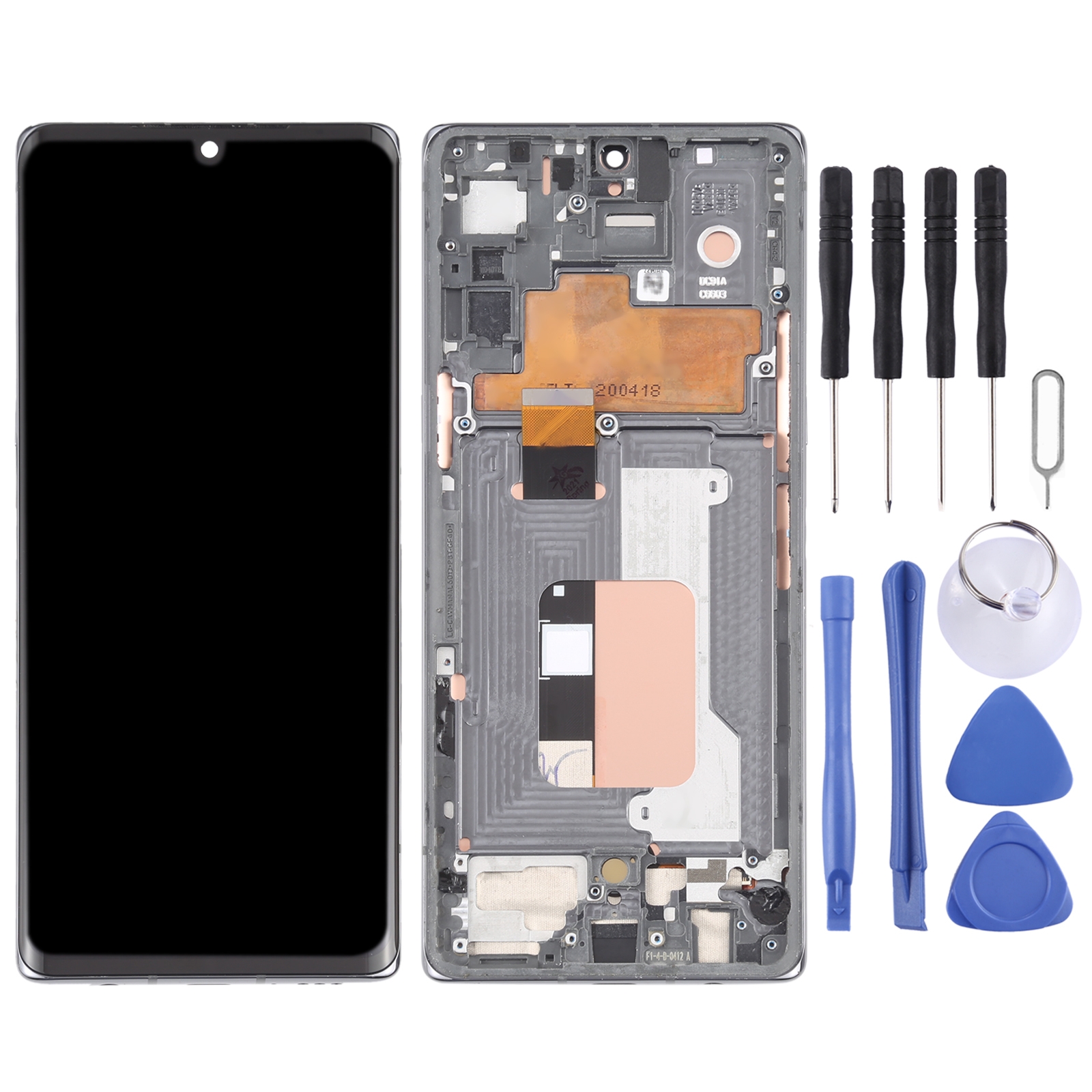 LG Velvet 5G screen replacement silver