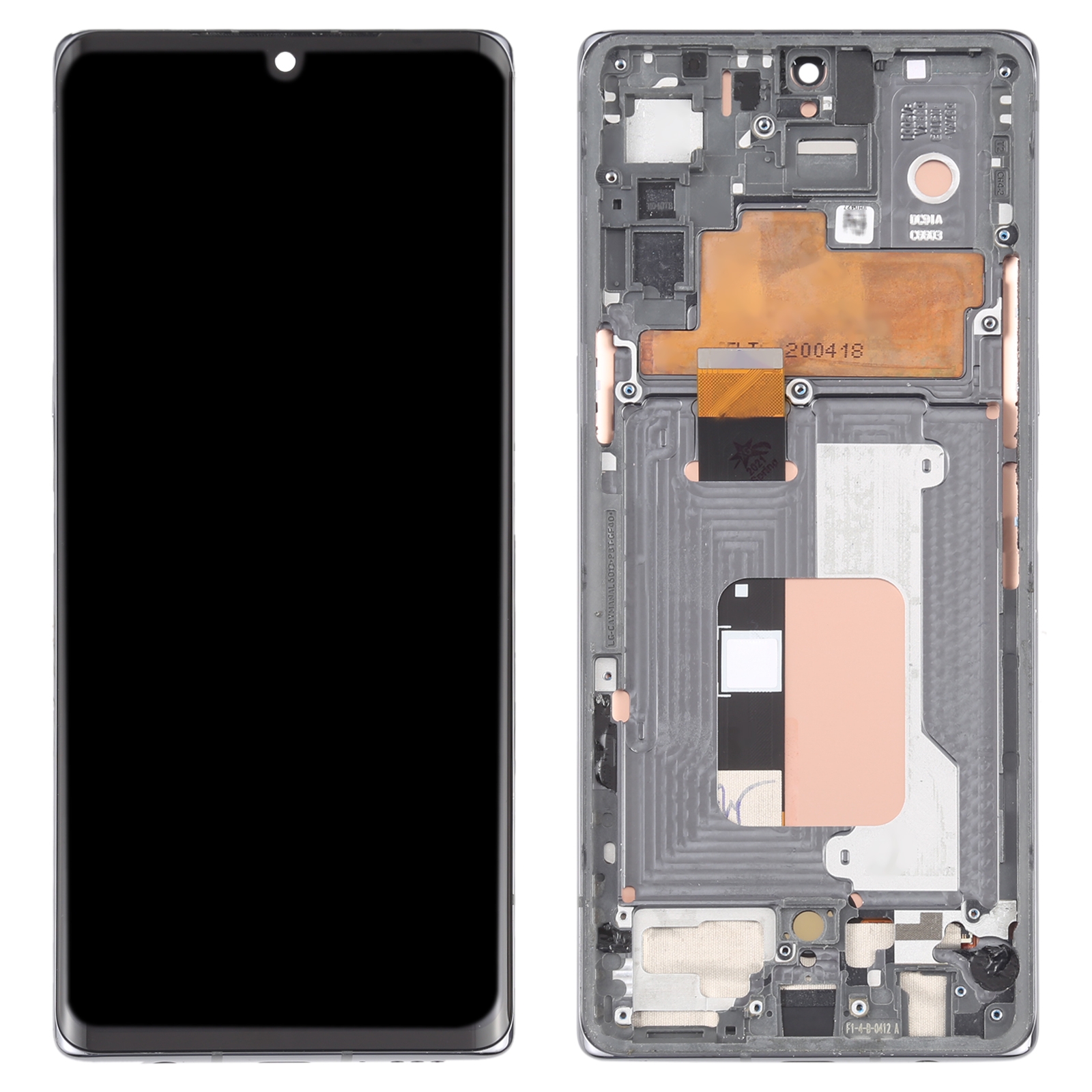 LG Velvet 5G Silver Screen Replacement - Image 2