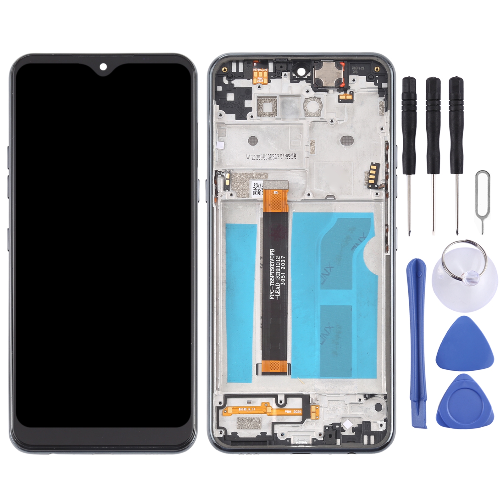 LG Q51 LM-Q510N screen replacement black