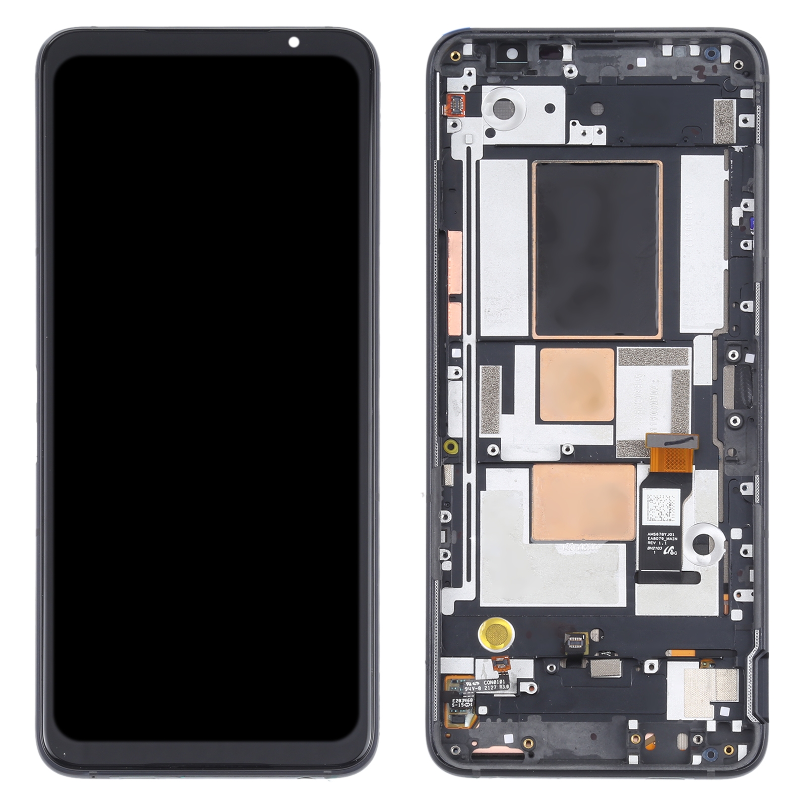 Asus ROG Phone 5 ZS673KS Black OLED Screen Replacement
