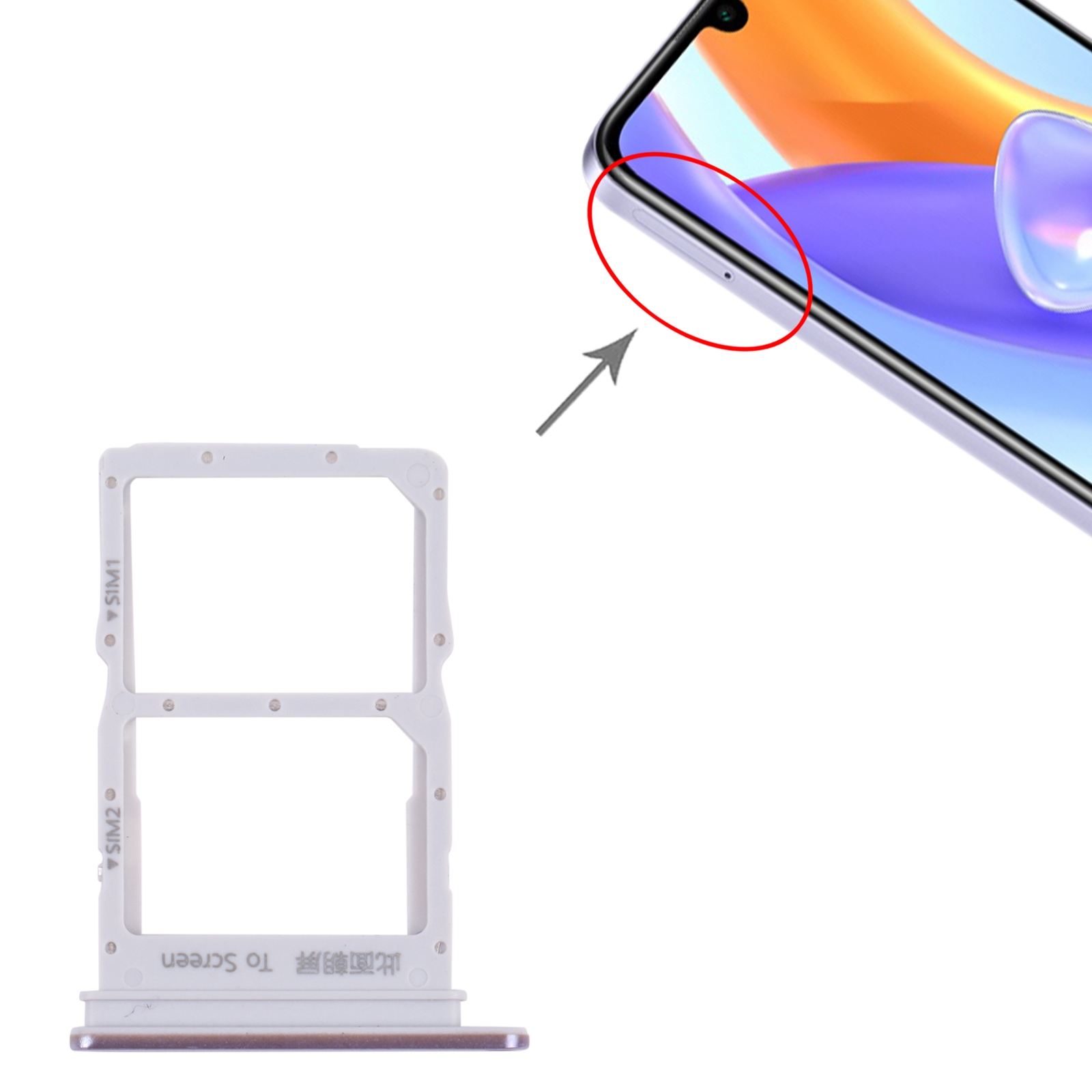 Honor Play5 5G Purple SIM Card Tray Replacement - Image 3