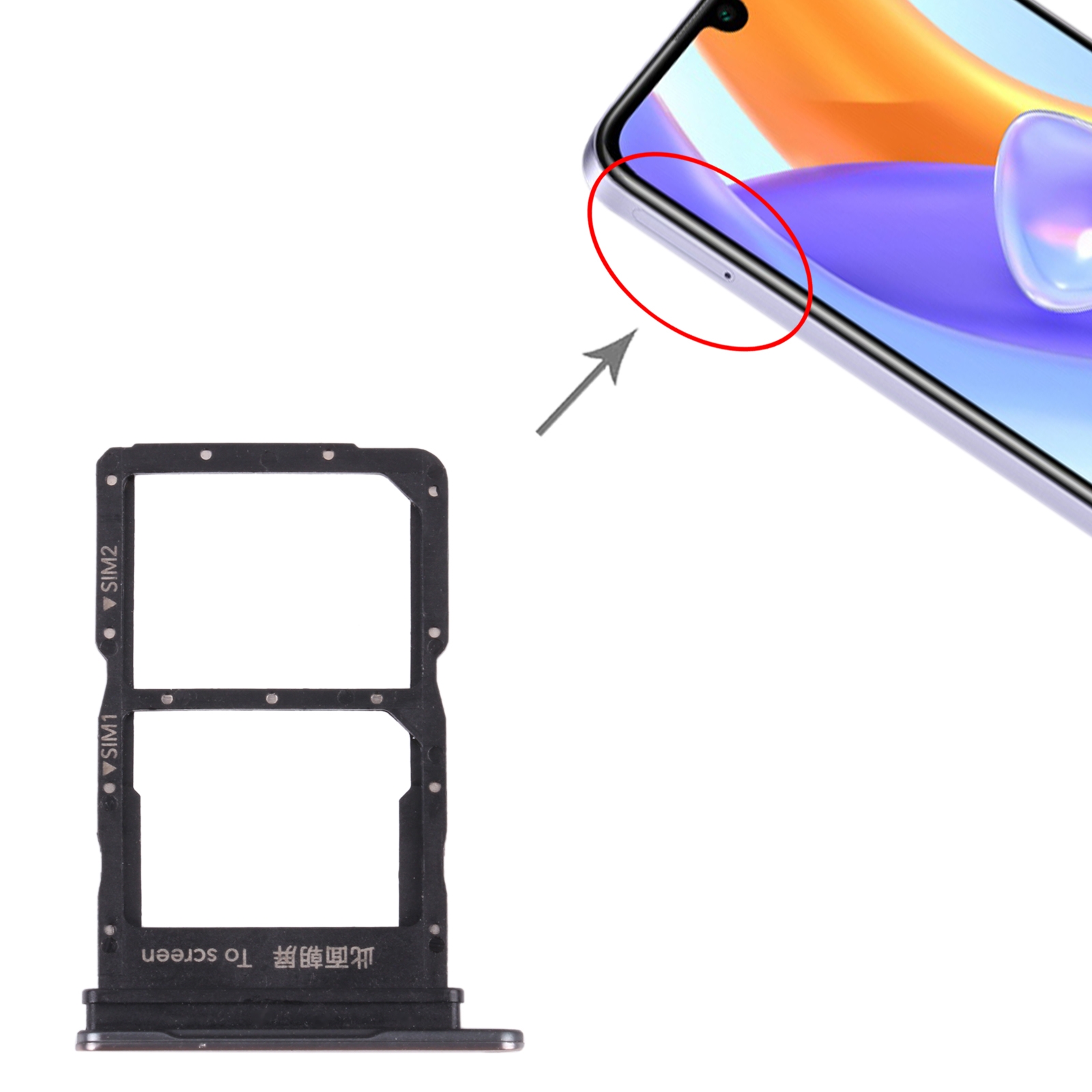 Honor Play5 5G Silver SIM Card Tray Replacement - Image 3