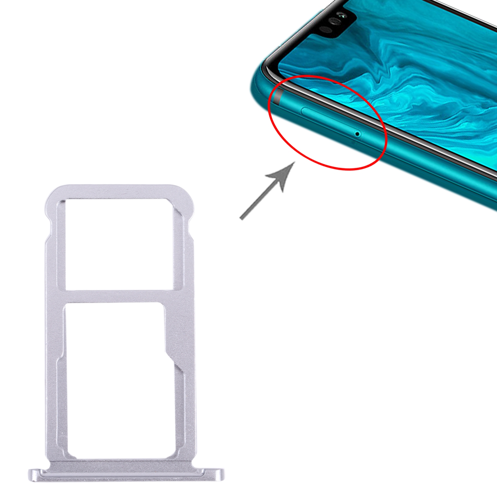 Honor 9X Lite Grey SIM Card Tray Replacement - Image 3