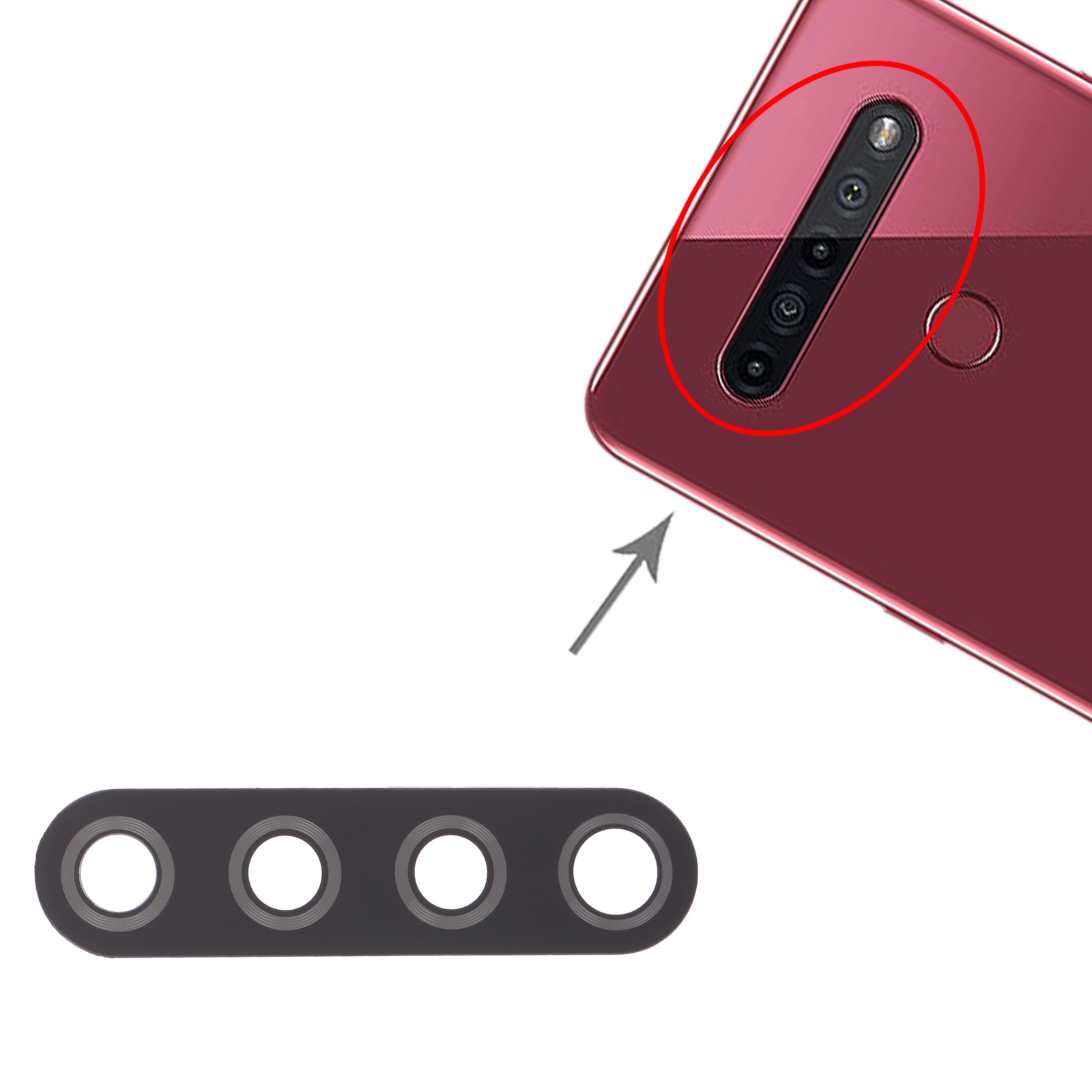 LG K51 Q51 LM-Q510N K500MM Back Camera Lens Replacement - Image 3