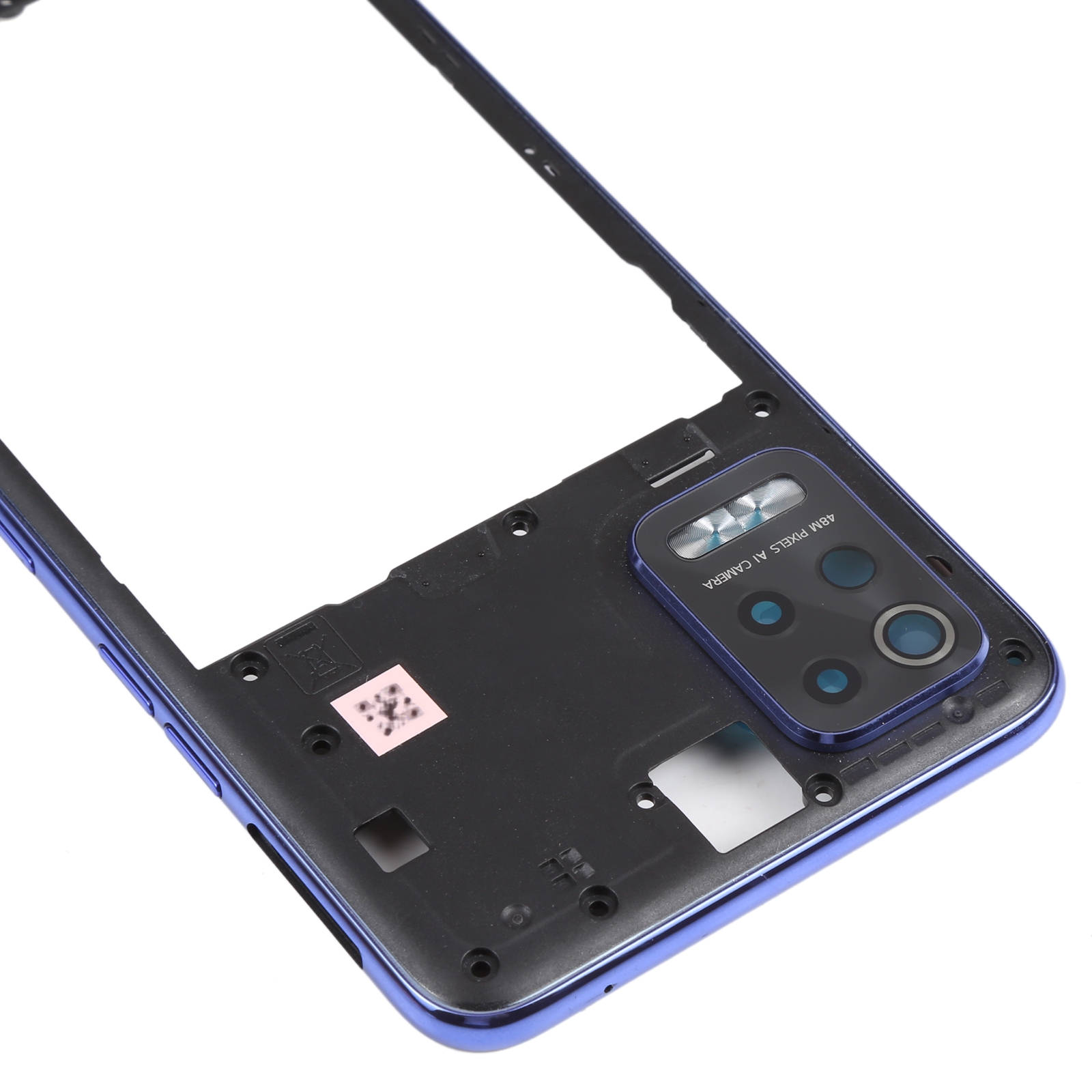 LG Q52 K62 Blue Middle Frame Bezel Replacement - Image 3