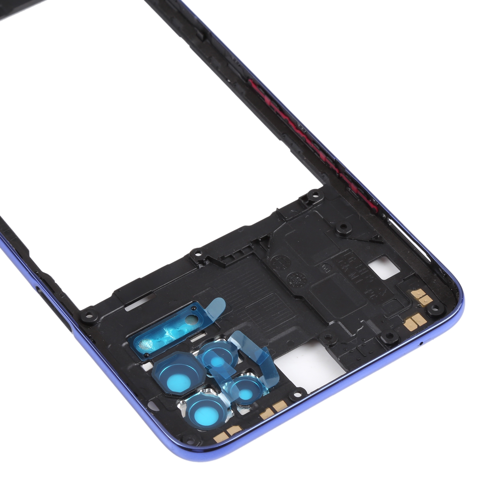 LG Q52 K62 Blue Middle Frame Bezel Replacement - Image 4