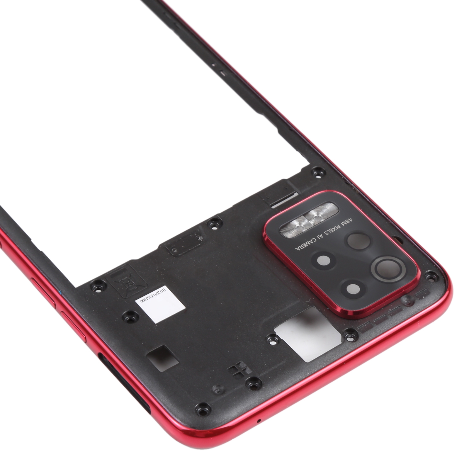 LG Q52 K62 Red Middle Frame Bezel Replacement - Image 3