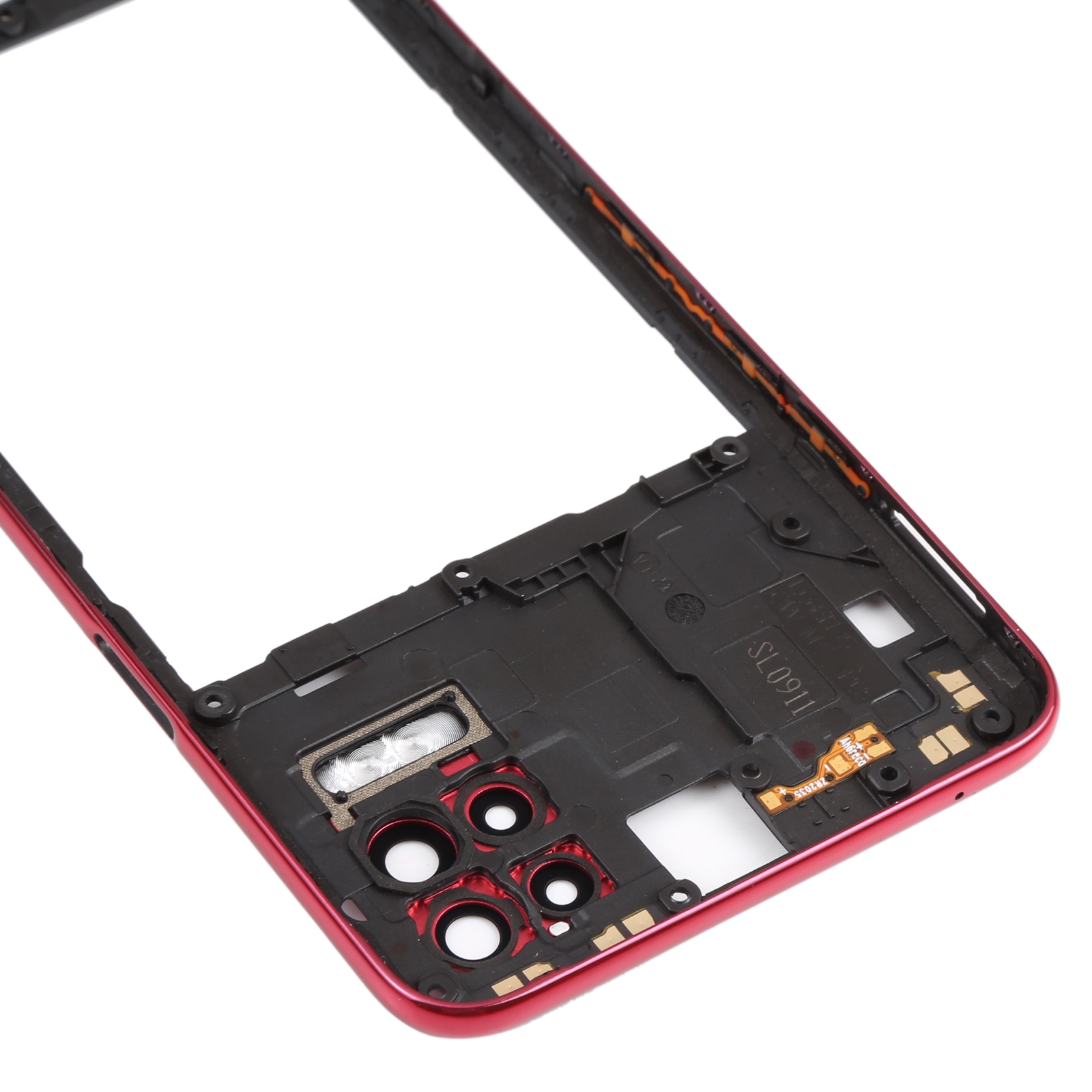 LG Q52 K62 Red Middle Frame Bezel Replacement - Image 4