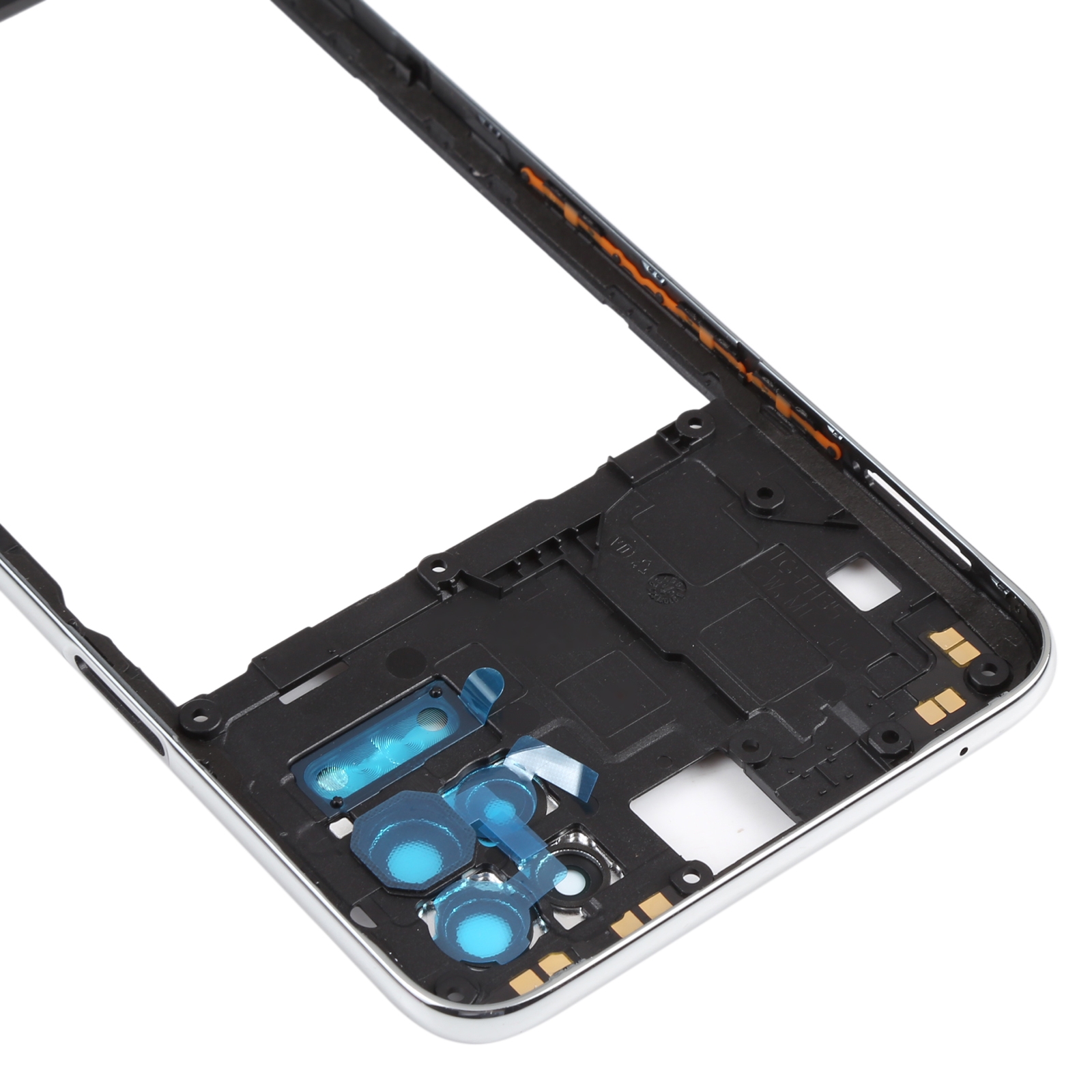 LG Q52 K62 Silver Middle Frame Bezel Replacement - Image 4