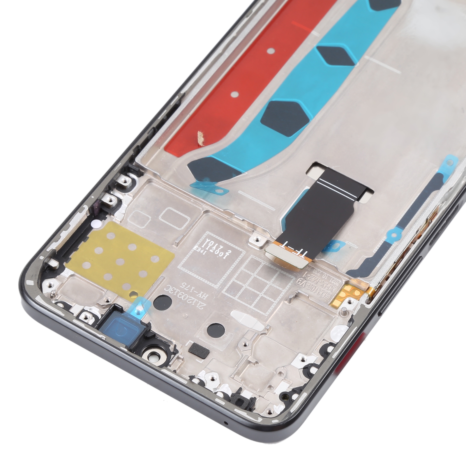 Honor X8 Black LCD Screen Replacement with Frame - Image 3