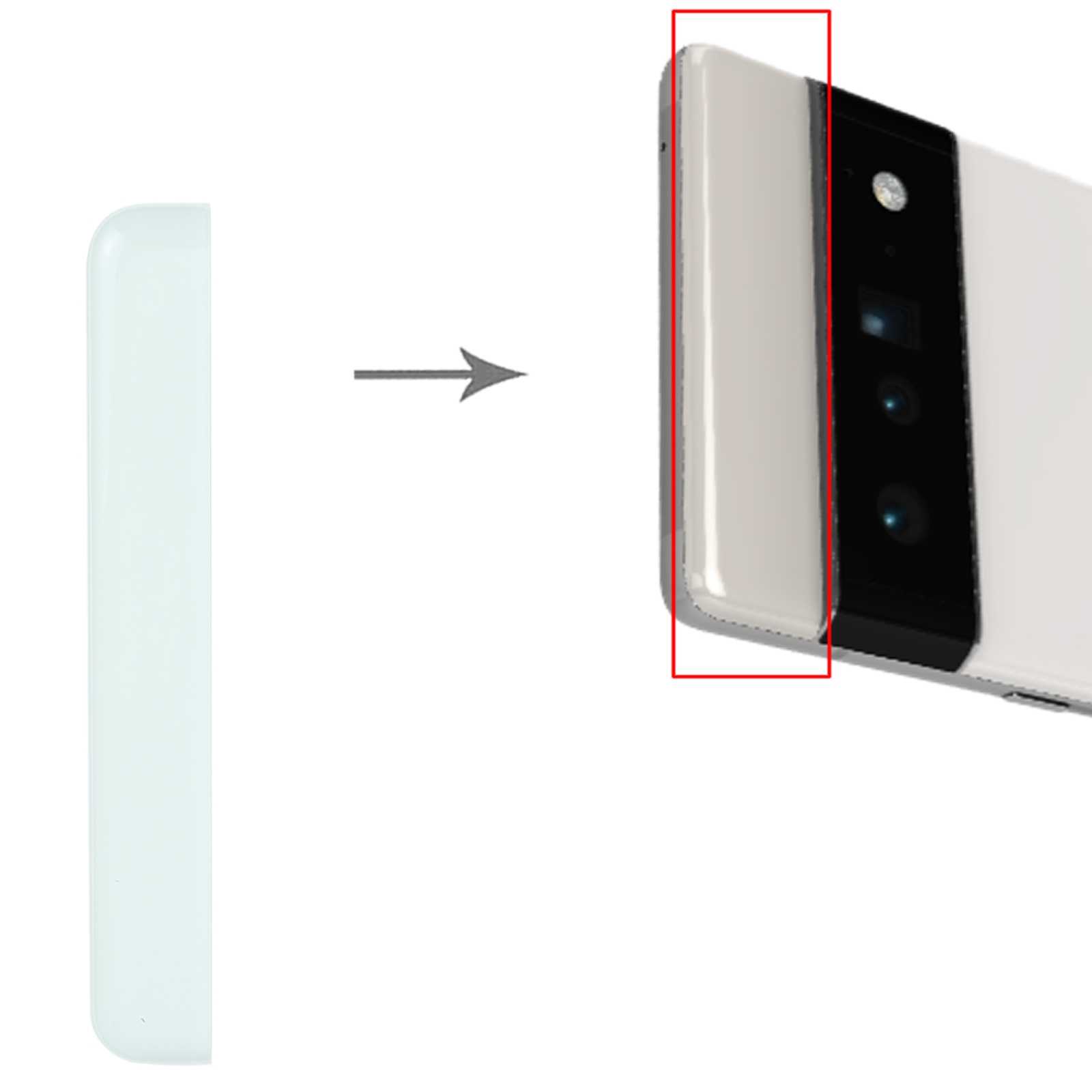 Google Pixel 6a Green Back Cover Replacement - Image 3