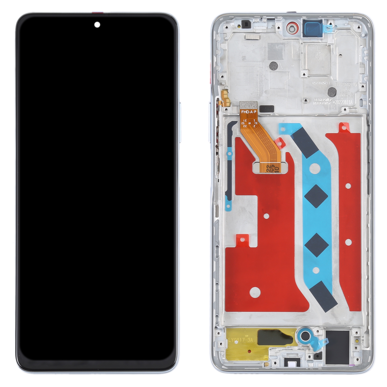 Honor X30 LCD screen replacement silver