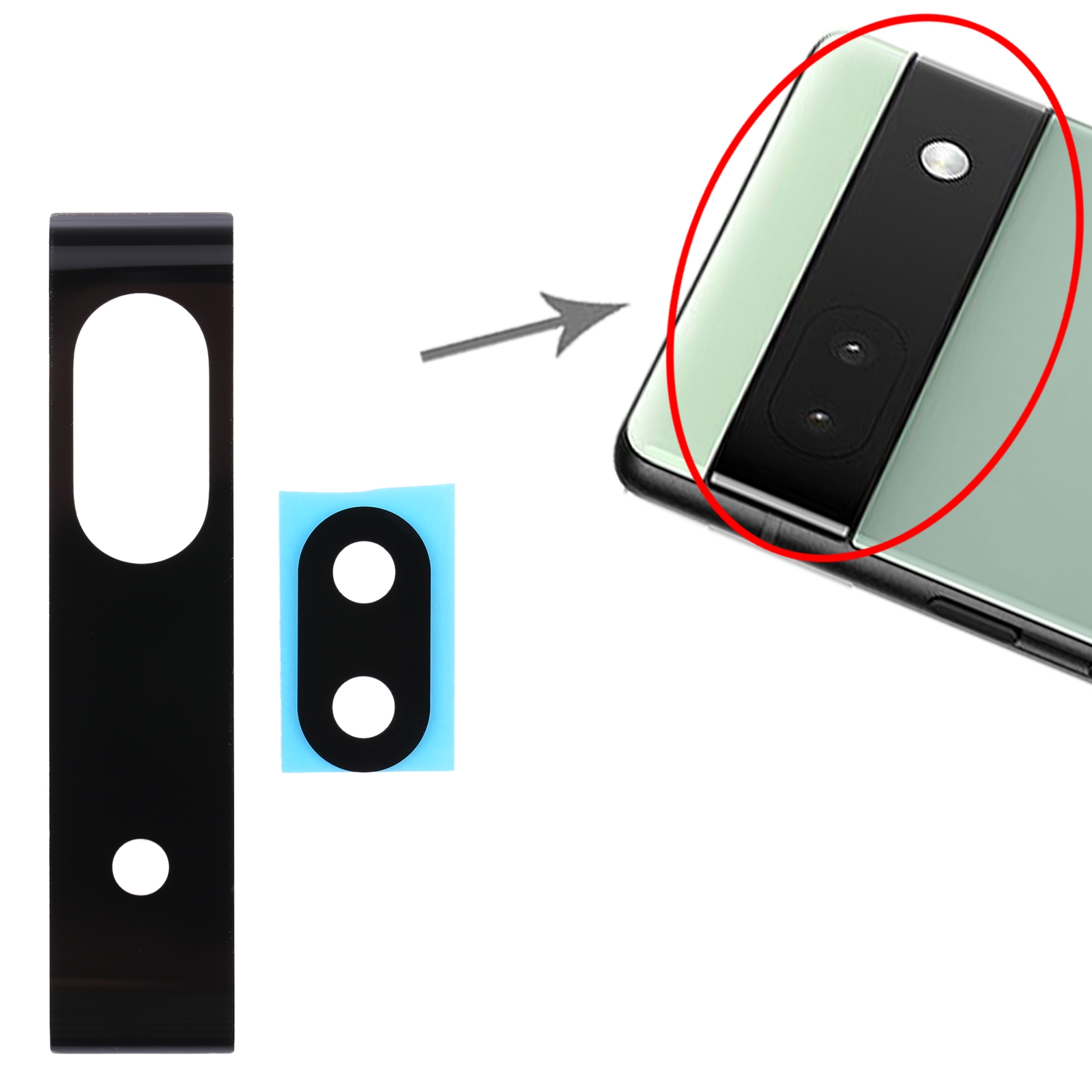 Google Pixel 6a Back Camera Lens Replacement - Image 4