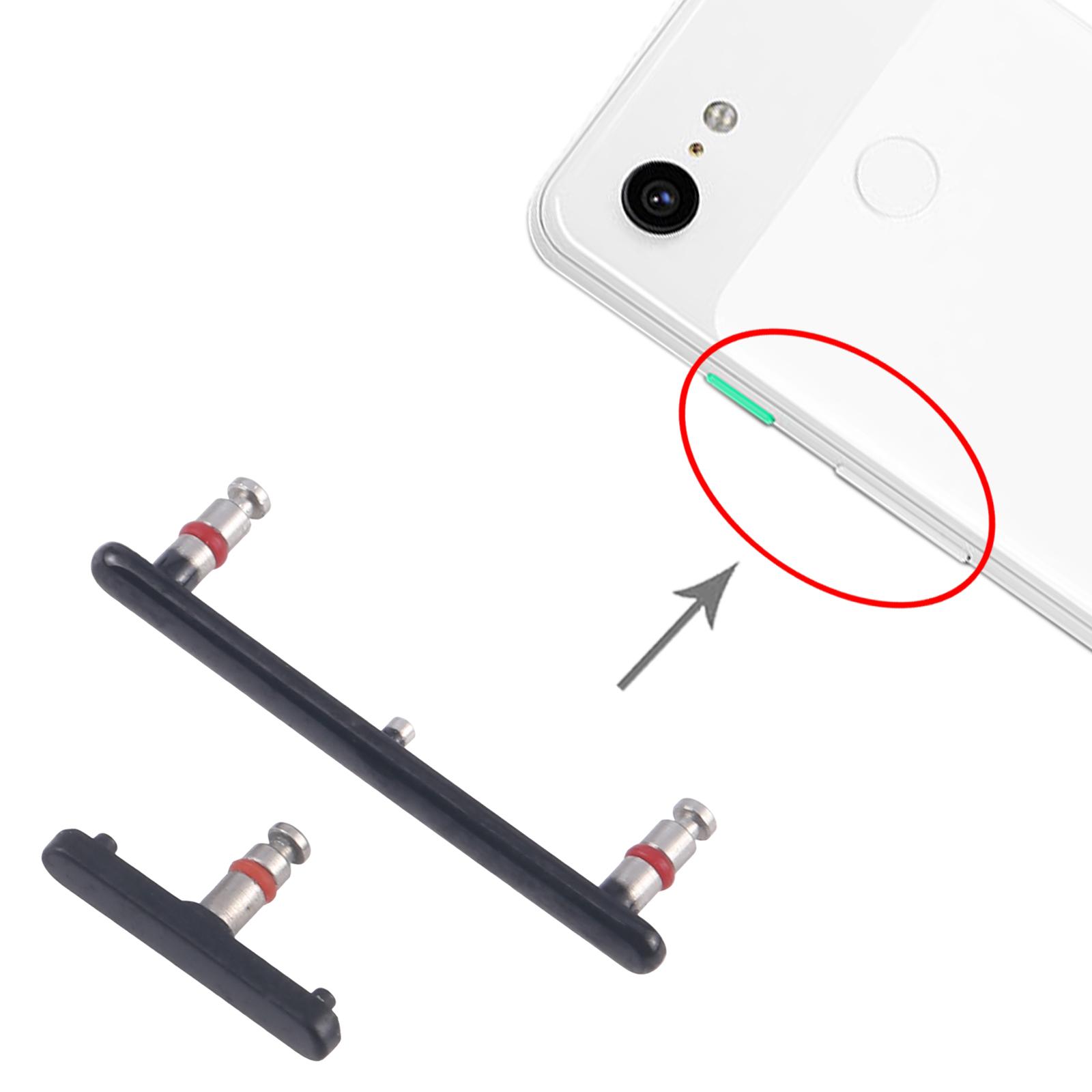Google Pixel 3 Black Power Button Volume Button Replacement - Image 3