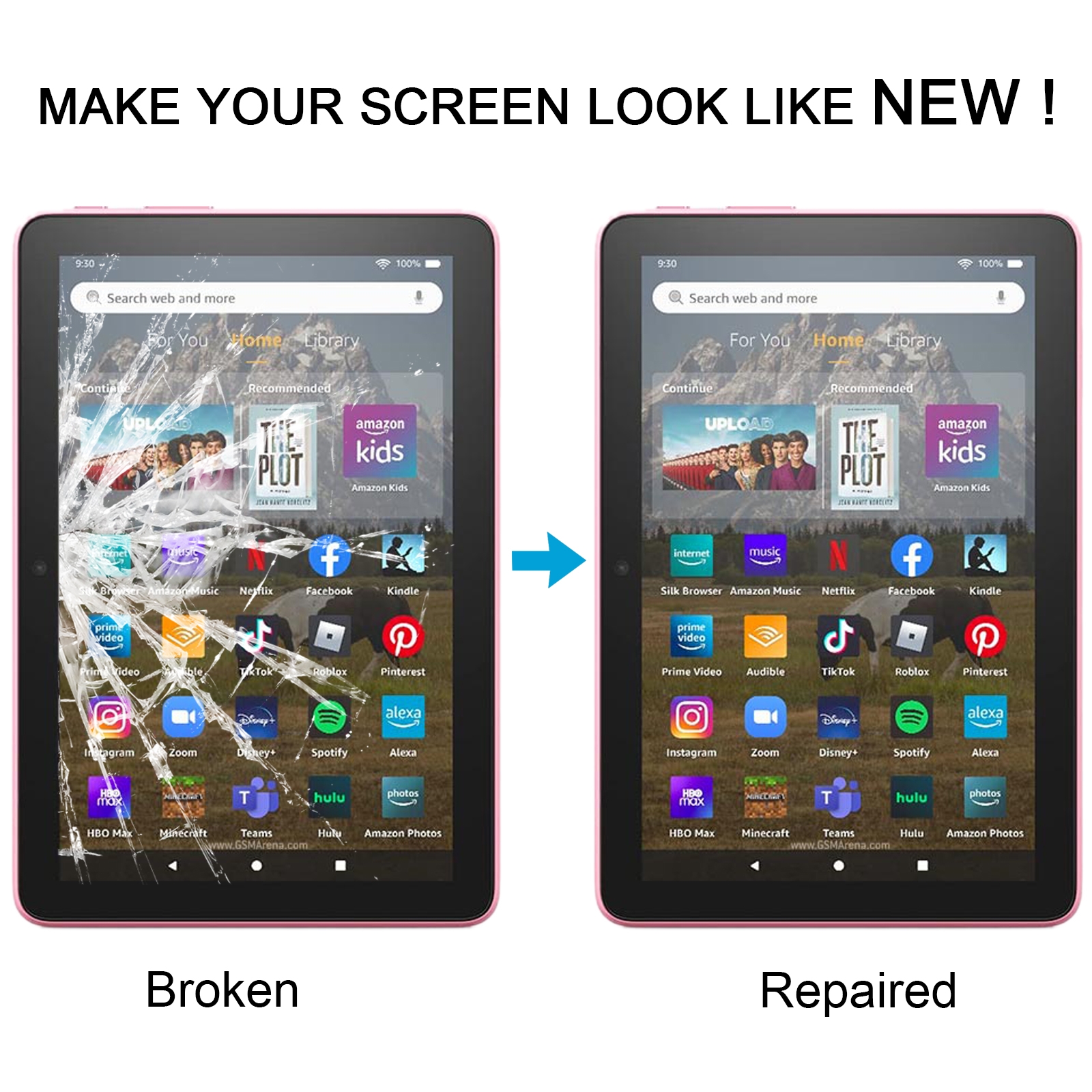 Amazon Fire HD 8 2022 Black Touch Panel Replacement - Image 5