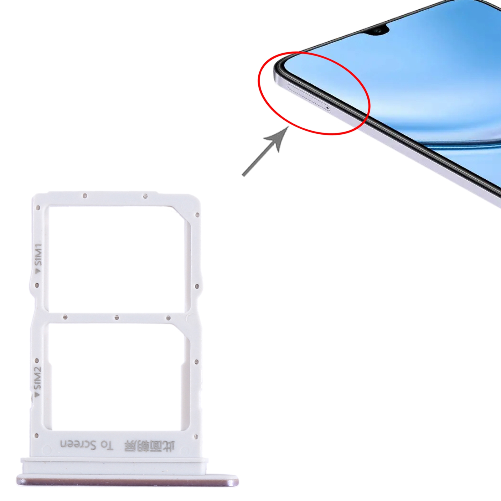 Honor Play 20 Pro Purple SIM Card Tray Replacement - Image 3
