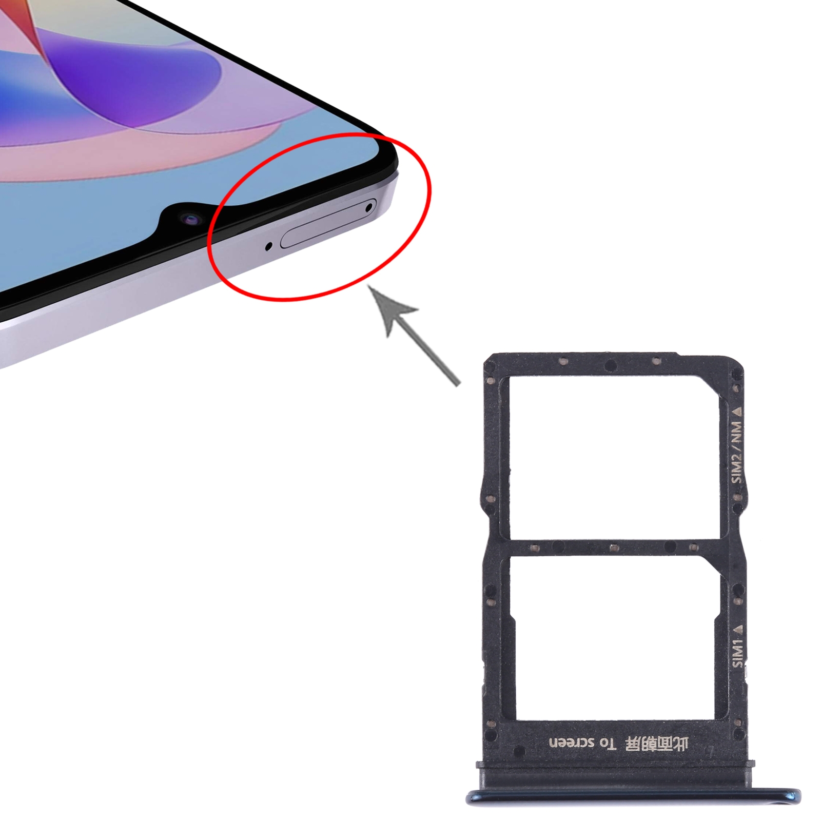 Honor X10 Pro Blue SIM Card Tray Replacement - Image 3