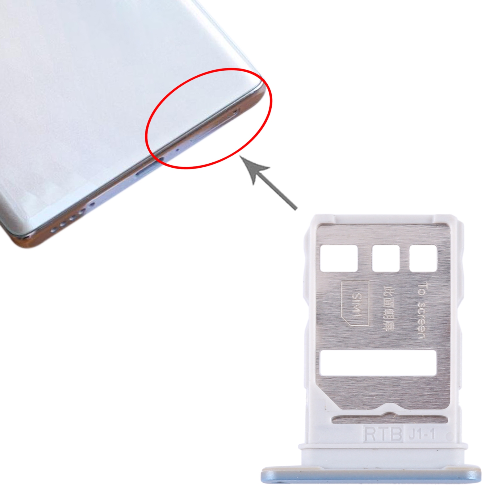 Honor 90 Pro Blue SIM Card Tray Replacement - Image 3