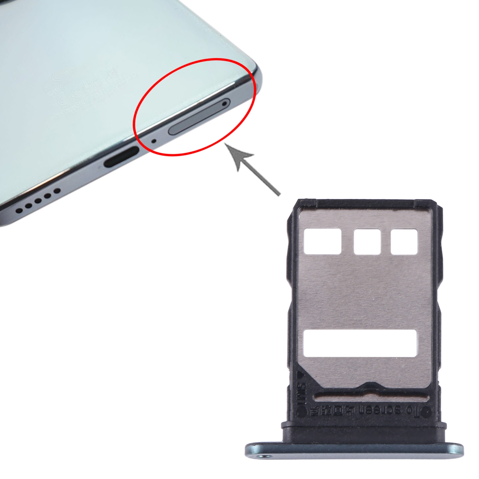 Honor X9a Green SIM Card Tray Replacement - Image 3