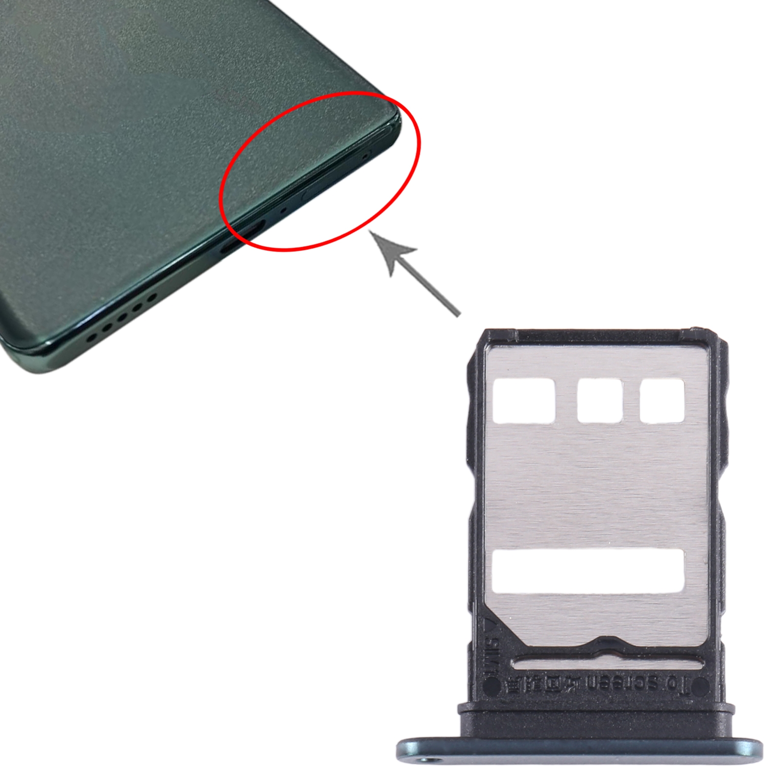 Honor X40 Green SIM Card Tray Replacement - Image 3