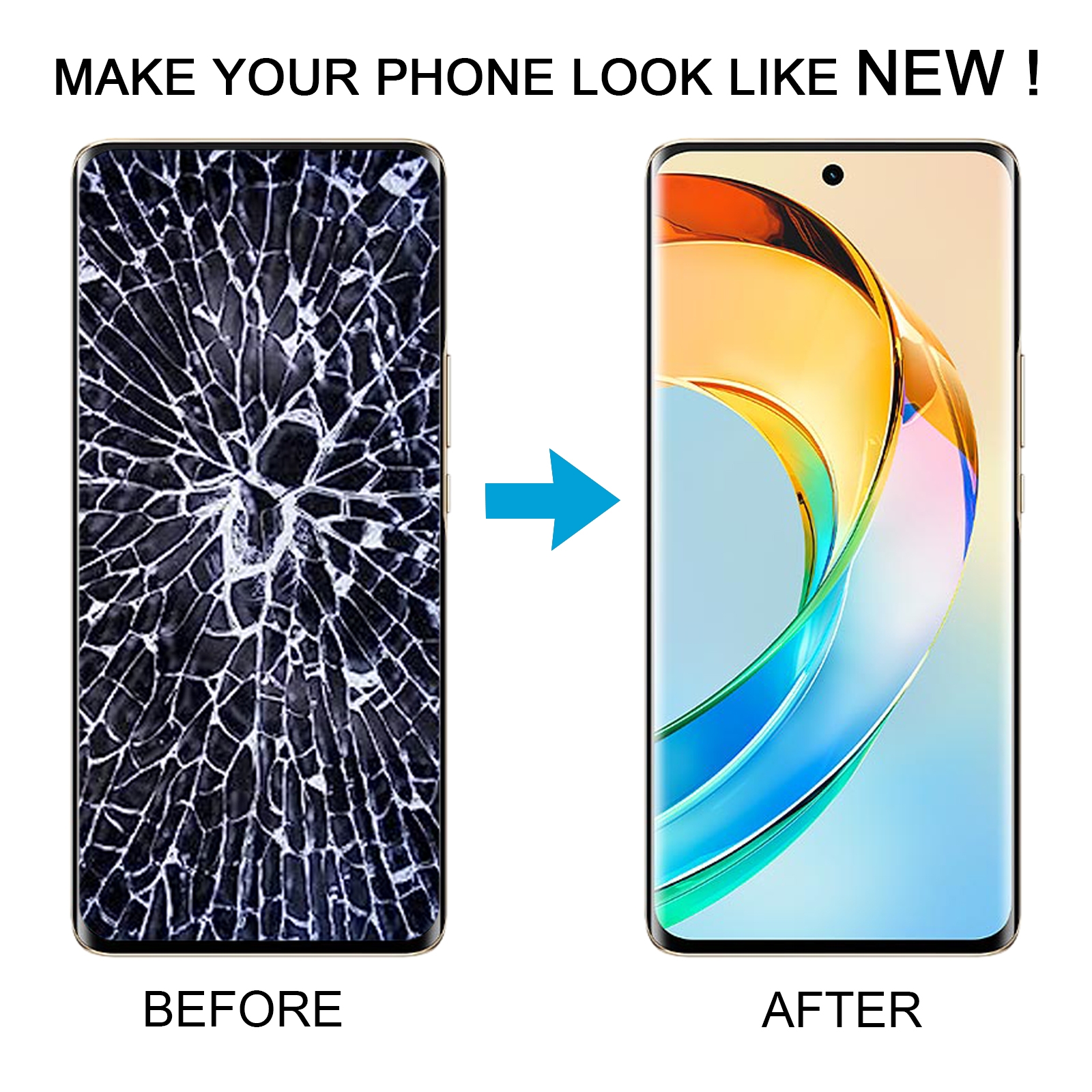 Honor X50 Black LCD Screen Replacement - Image 5