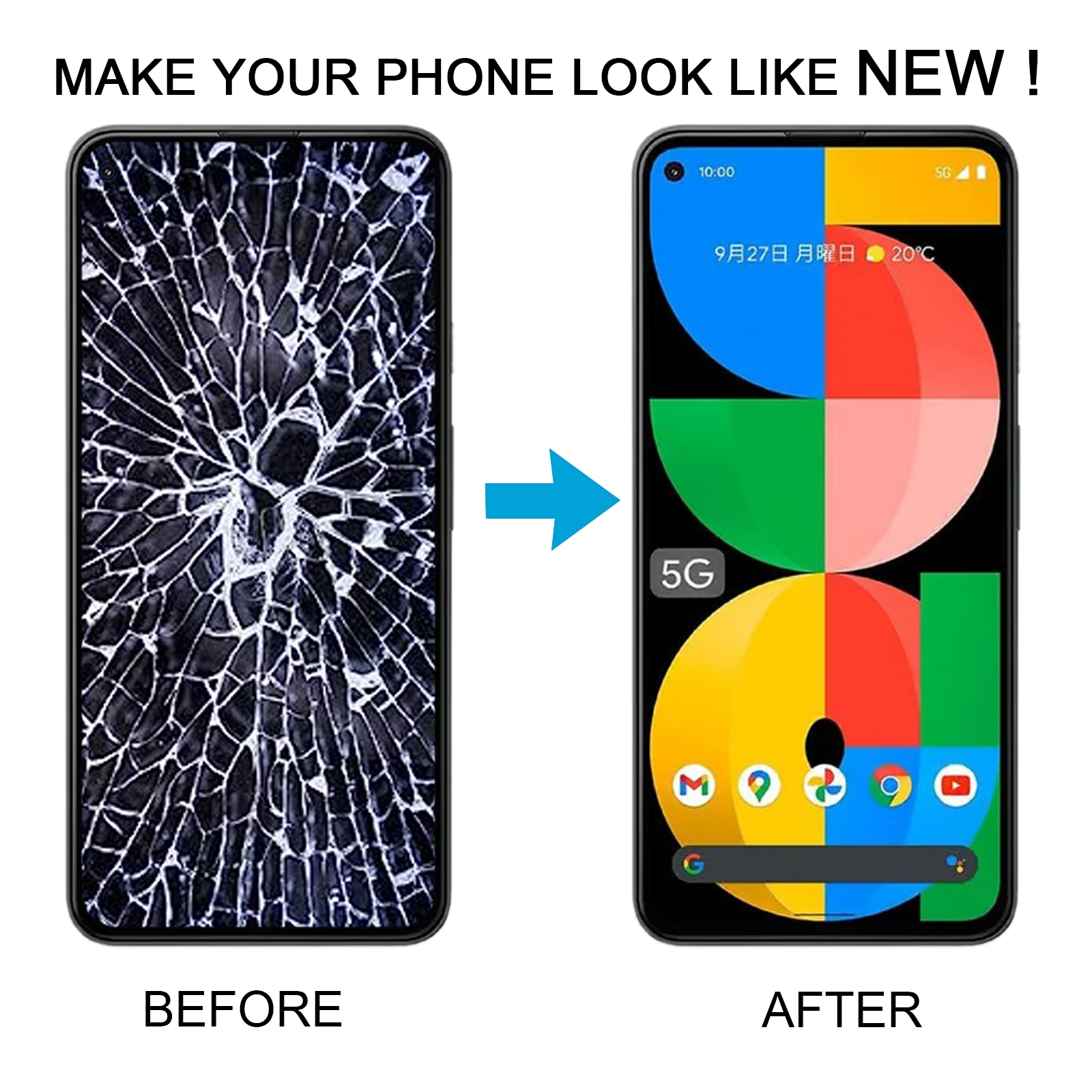 Google Pixel 5a 5G Black Screen Replacement - Image 5