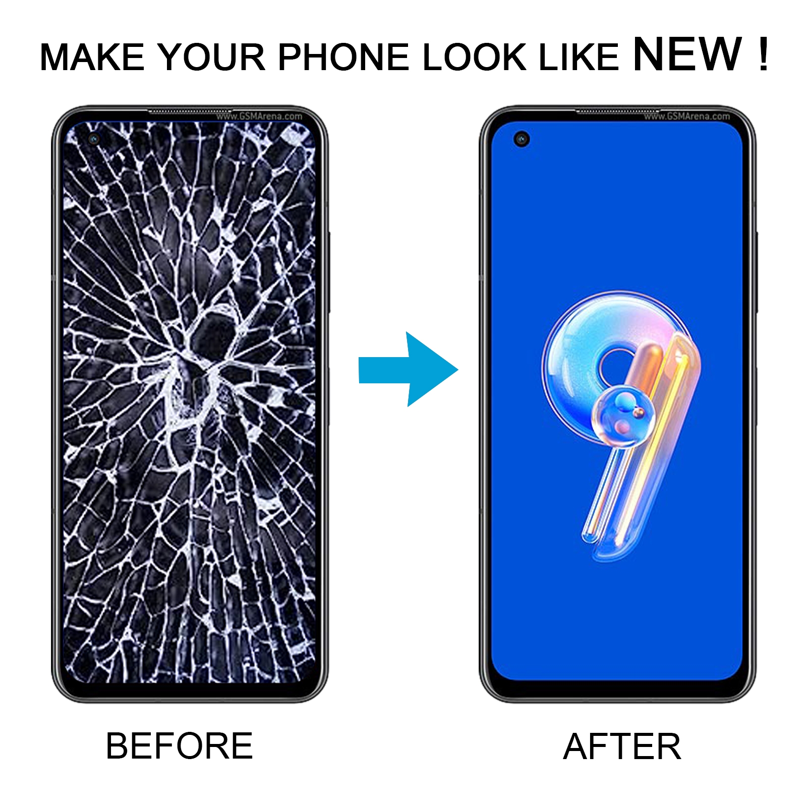 Asus Zenfone 9 AI2202 Black LCD Screen Replacement - Image 5