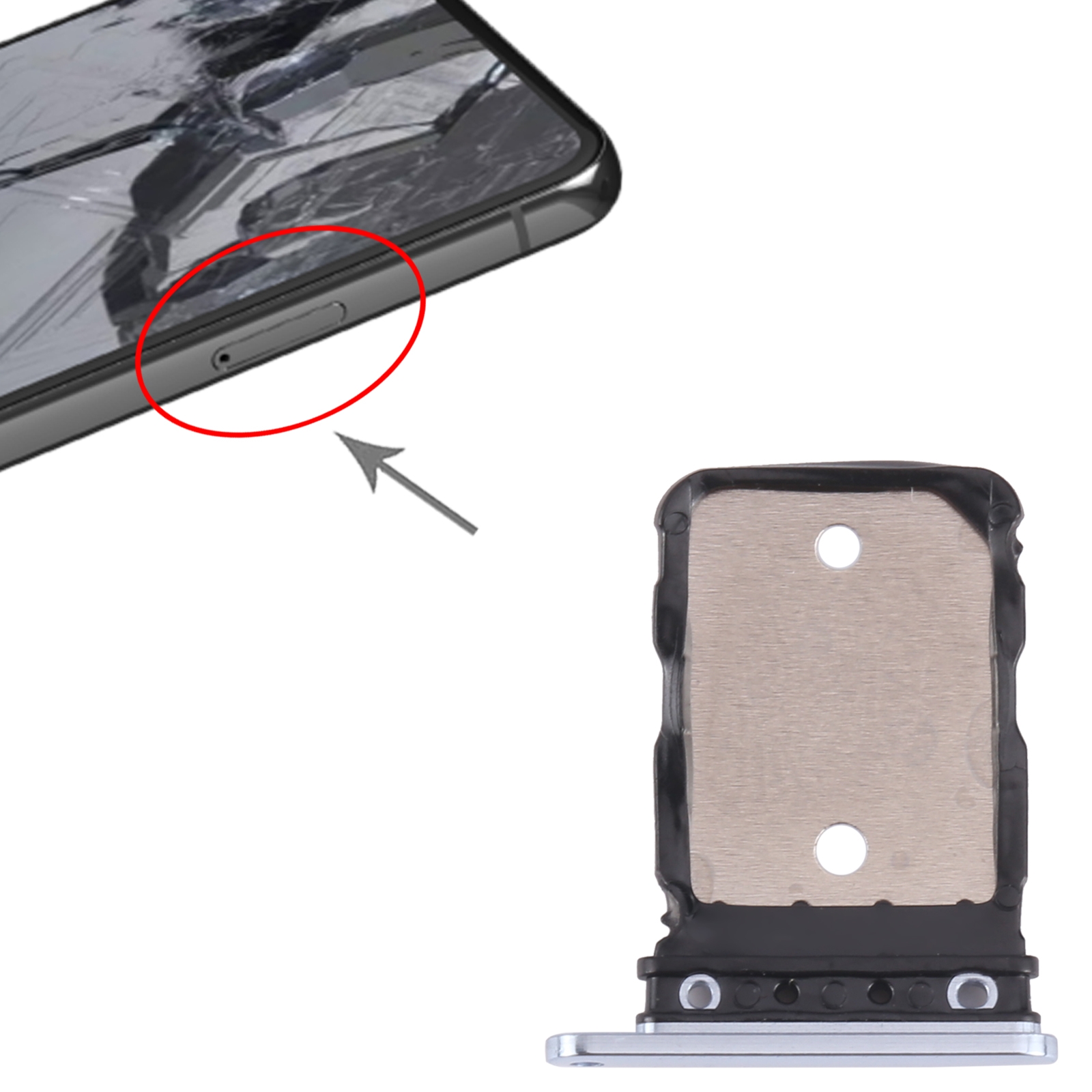 Google Pixel 8 Pro Blue SIM Card Tray Replacement - Image 3