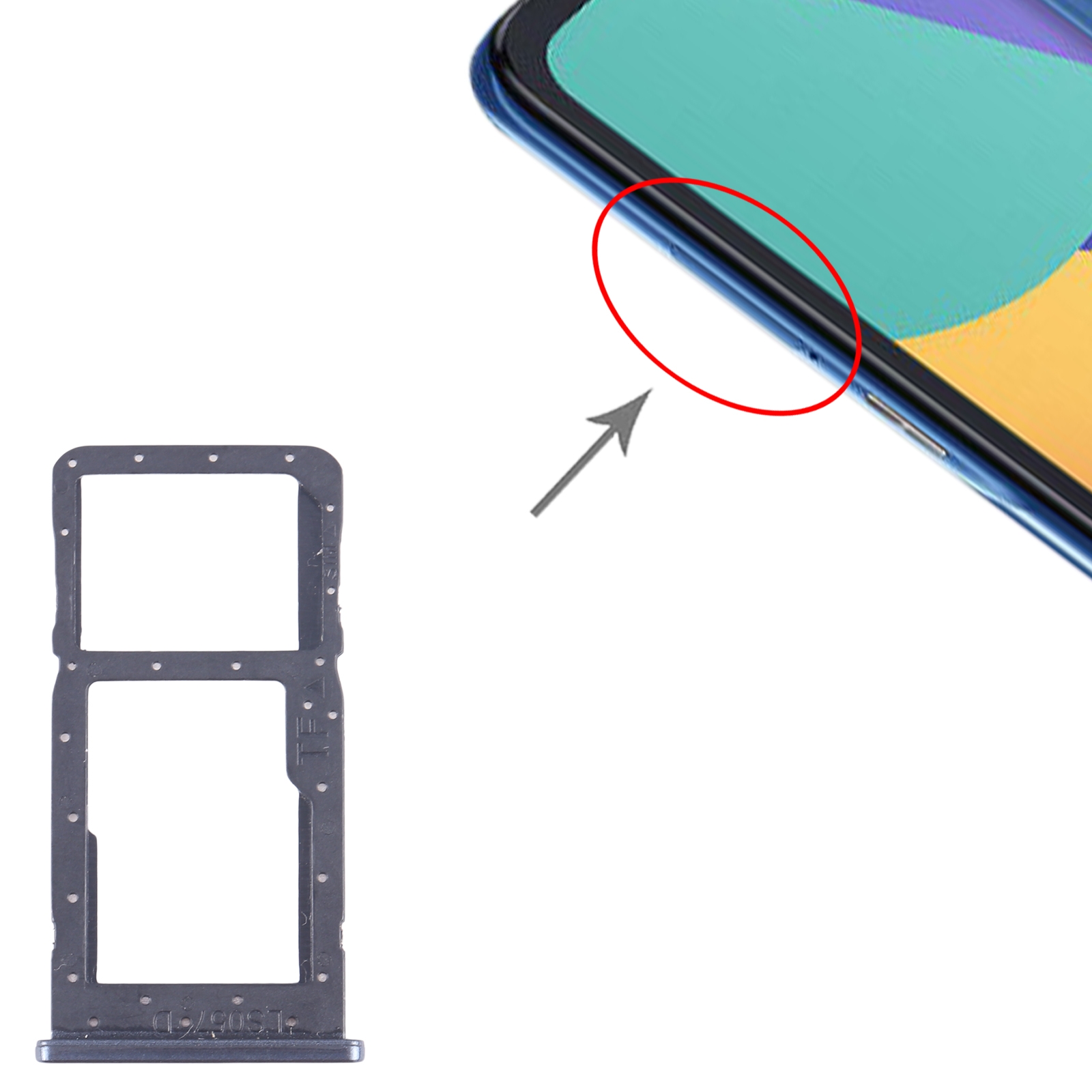 Alcatel 1L Pro 4065F Grey SIM Card Tray Replacement - Image 3