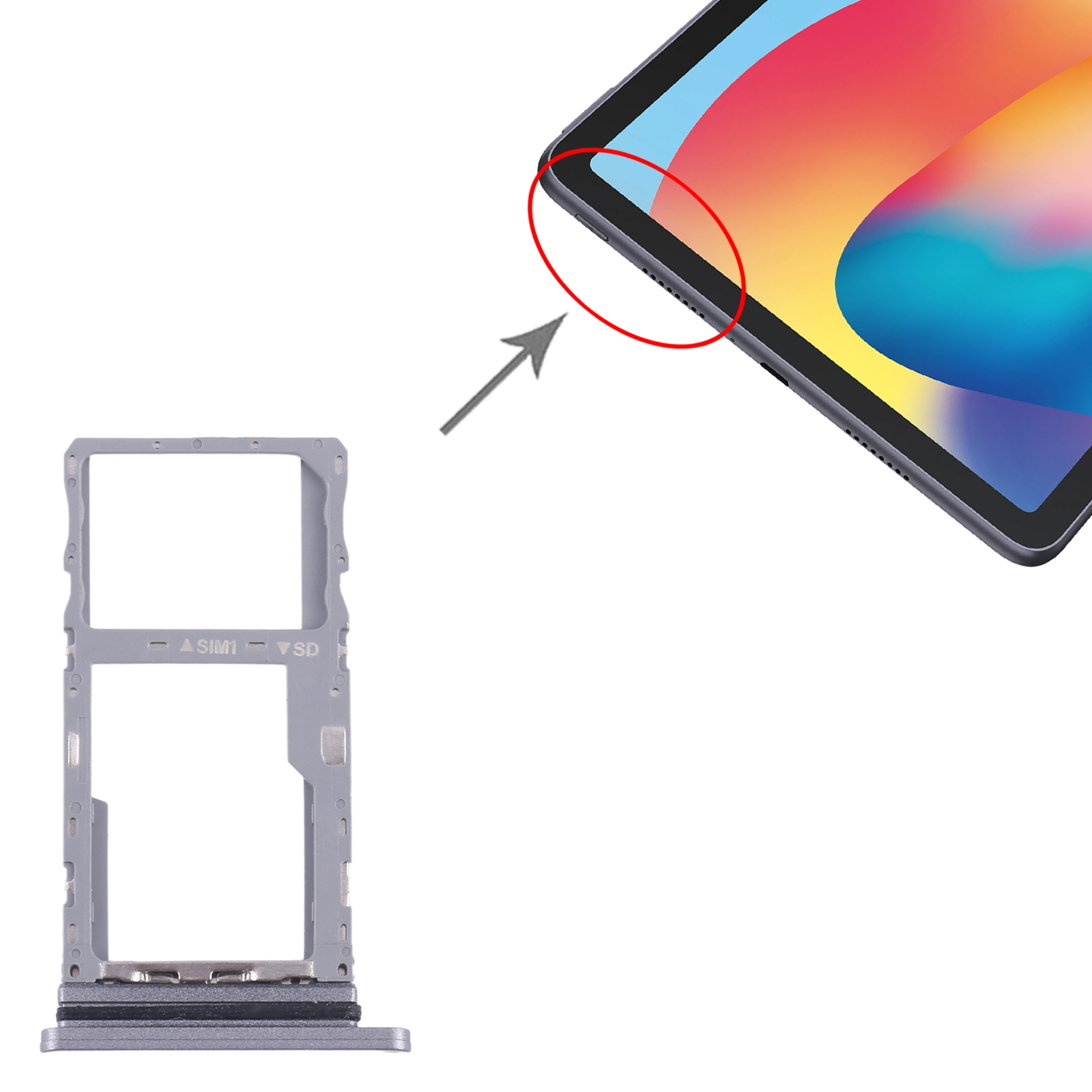 TCL 10 TabMax Black SIM SD Card Tray Replacement - Image 3