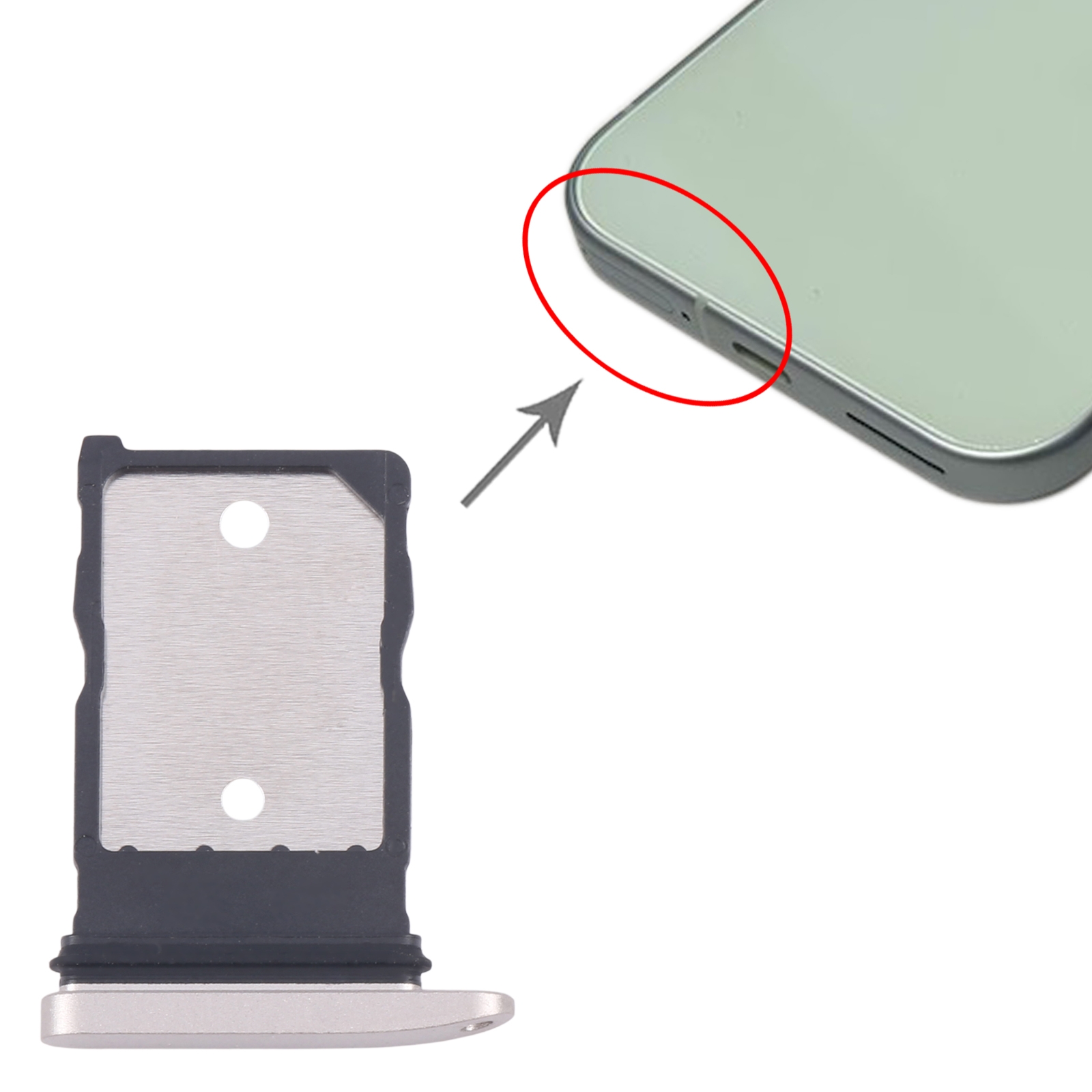 Google Pixel 9 Beige SIM Card Tray Replacement - Image 3