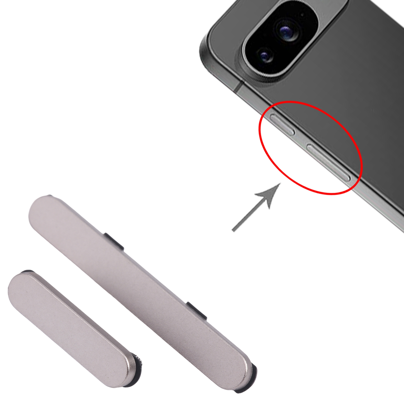 Google Pixel 9 Beige Power Button Volume Button Replacement - Image 3