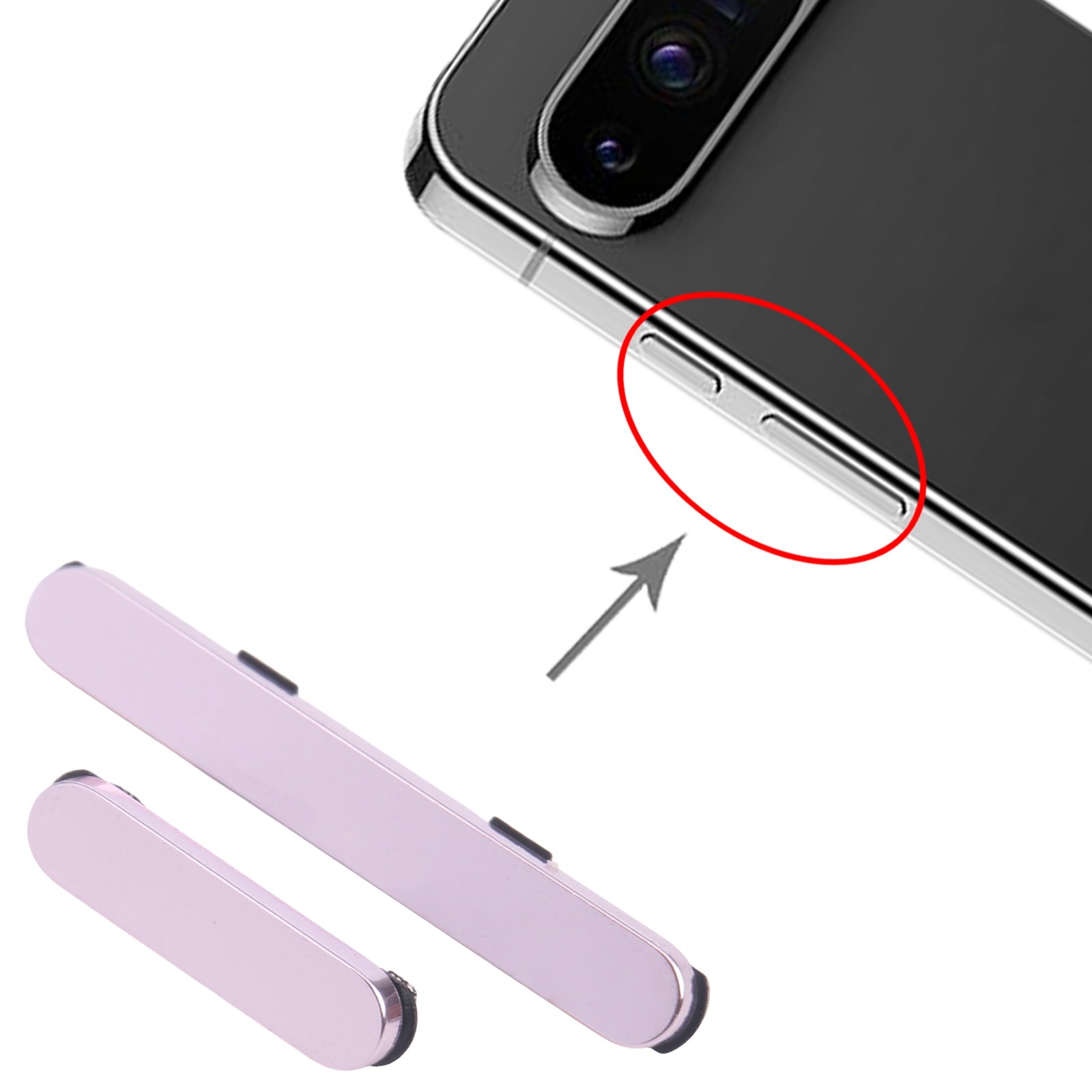 Google Pixel 9 Pro Pink Power Button Replacement - Image 3