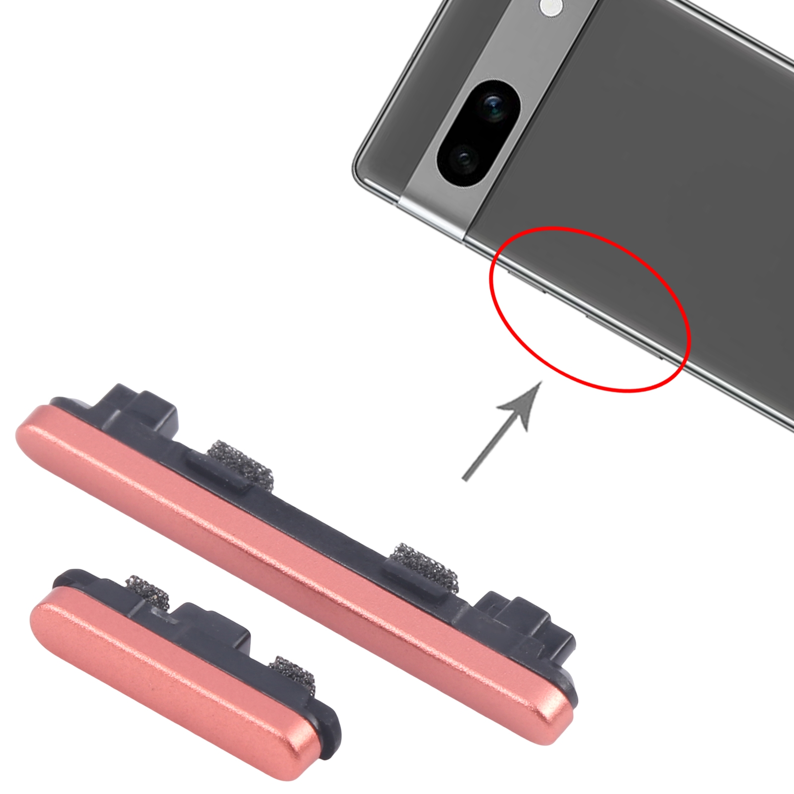 Google Pixel 7a Red Power Button Replacement - Image 3