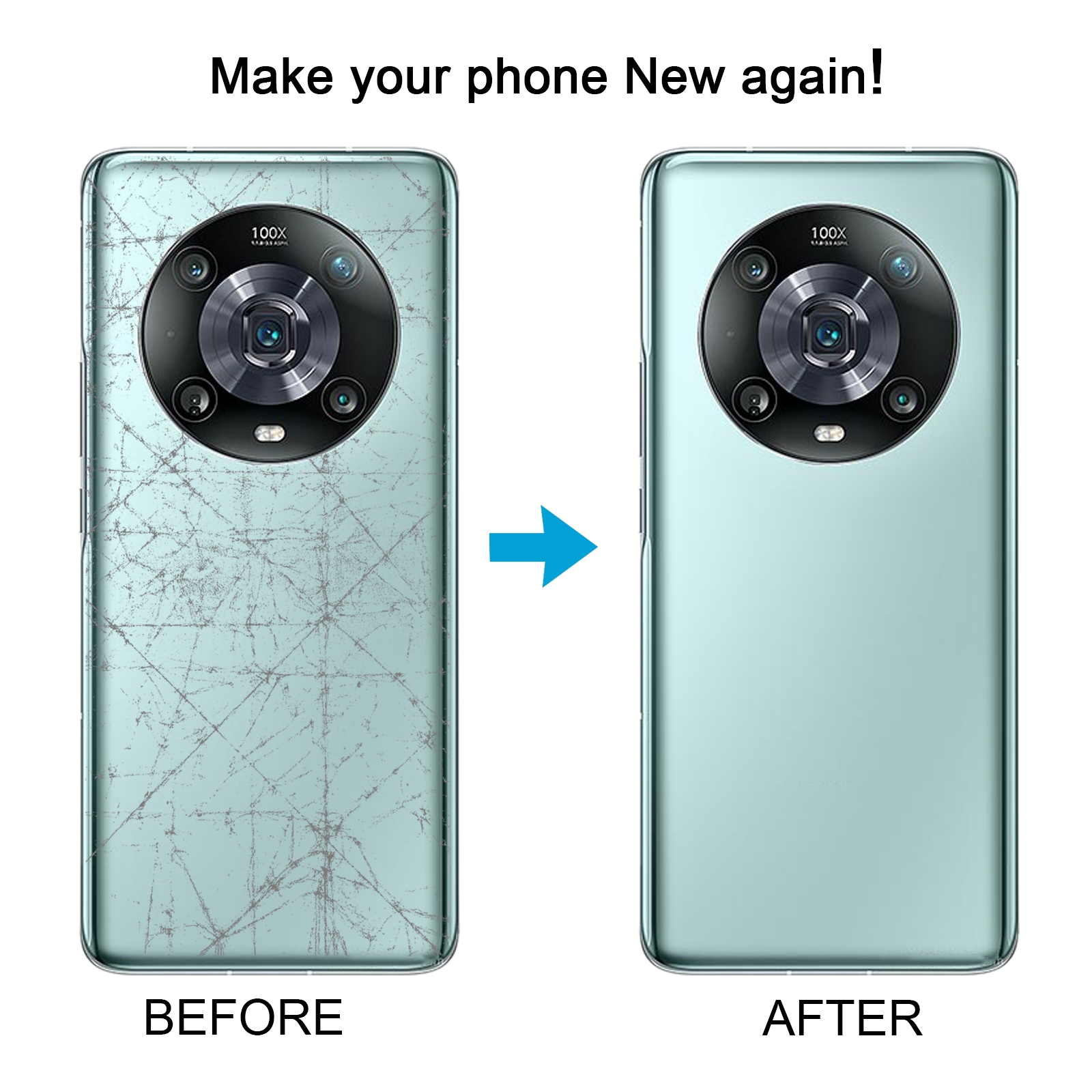 Honor Magic4 Pro Black Back Cover Replacement - Image 5