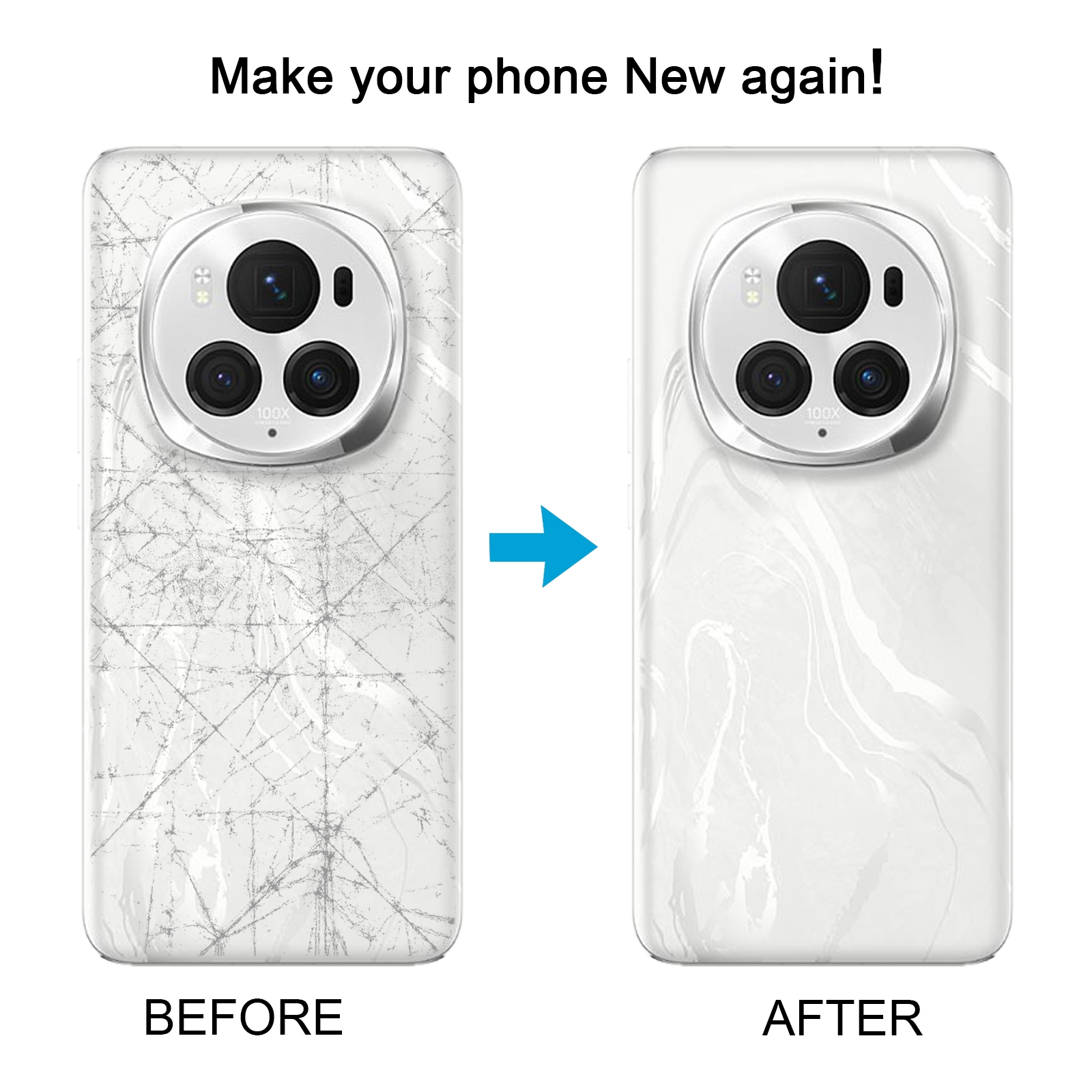 Honor Magic6 Pro White Back Cover Replacement - Image 5