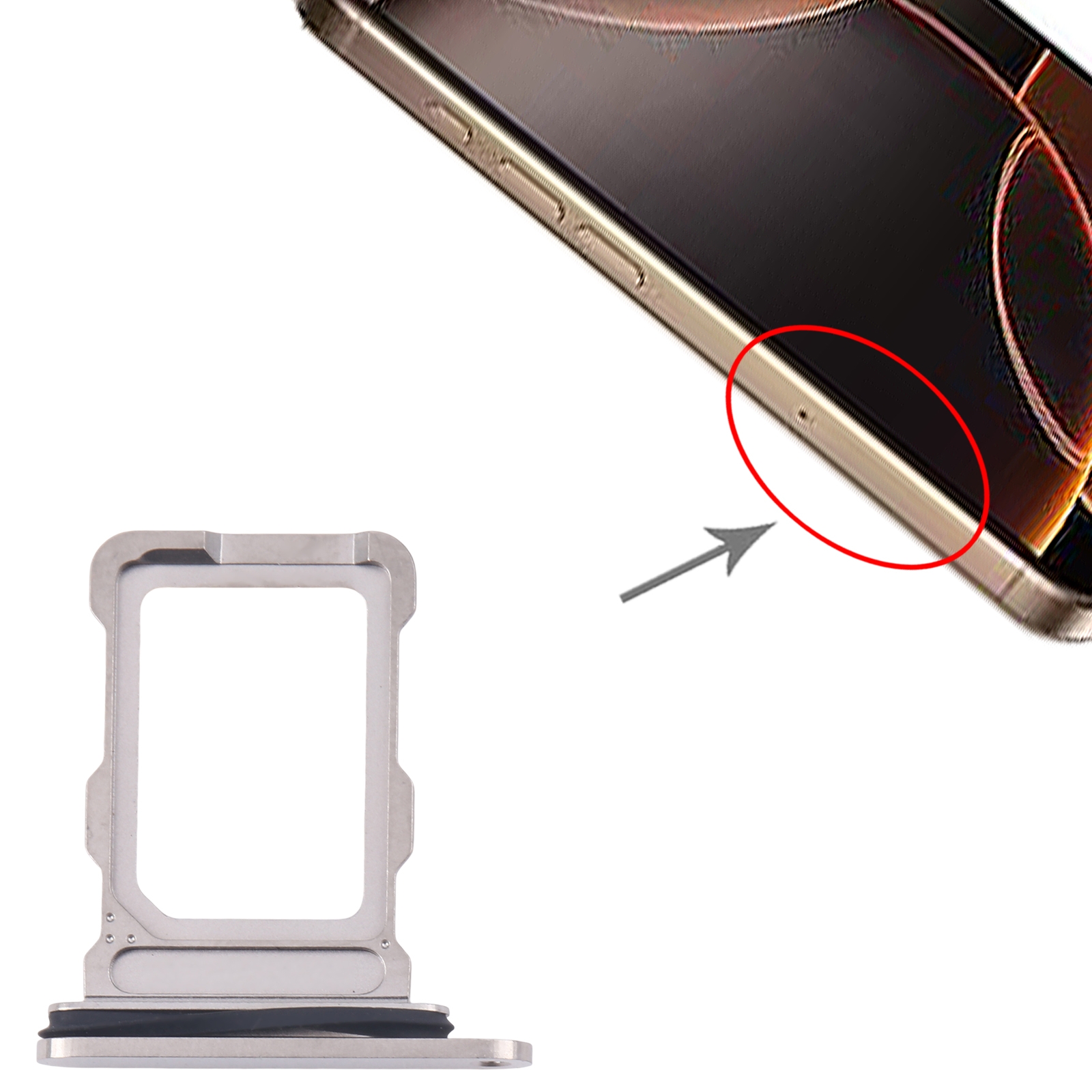 iPhone 16 Pro Max Titanium Color SIM Card Tray Replacement - Image 3