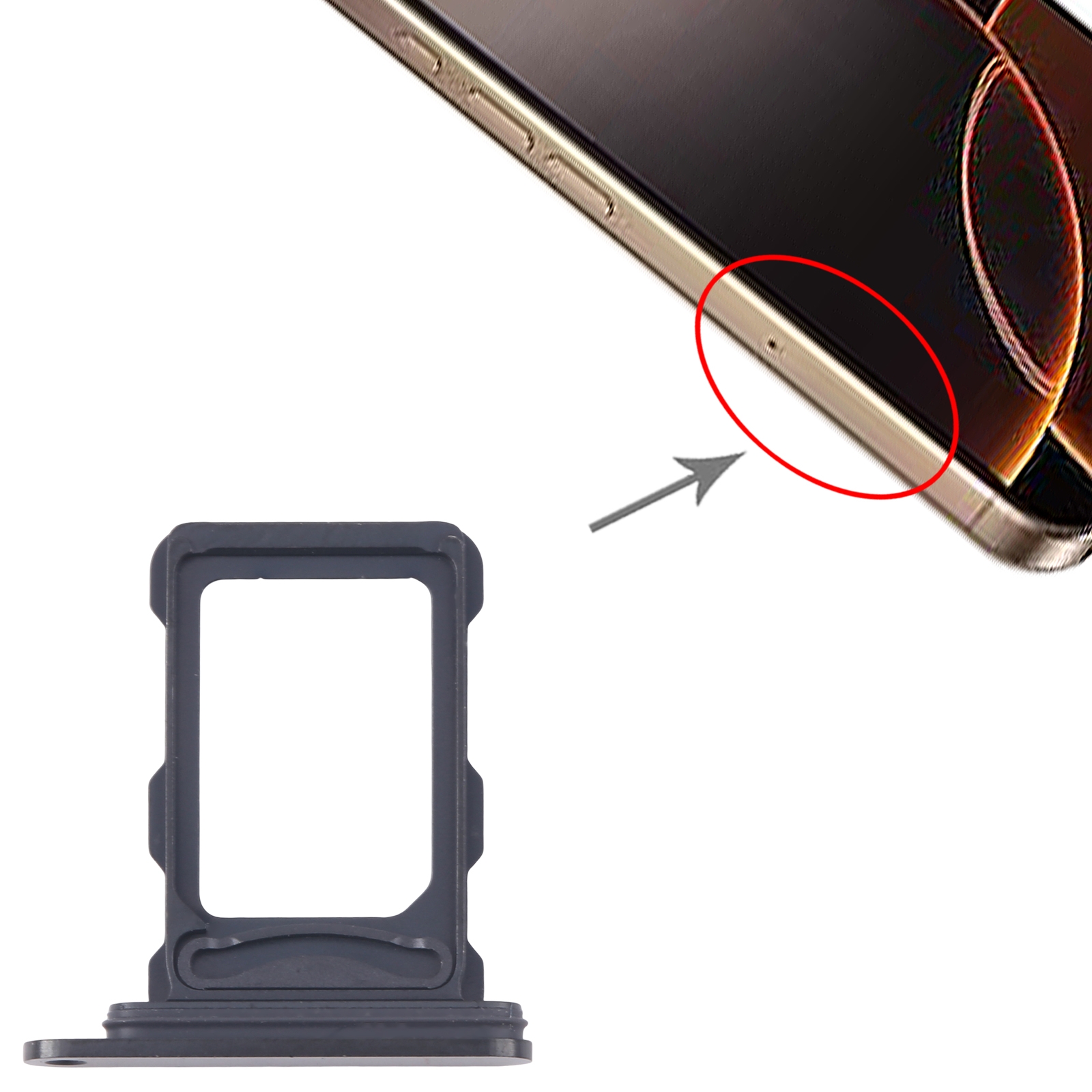 iPhone 16 Pro Max Black SIM Card Tray Replacement - Image 3