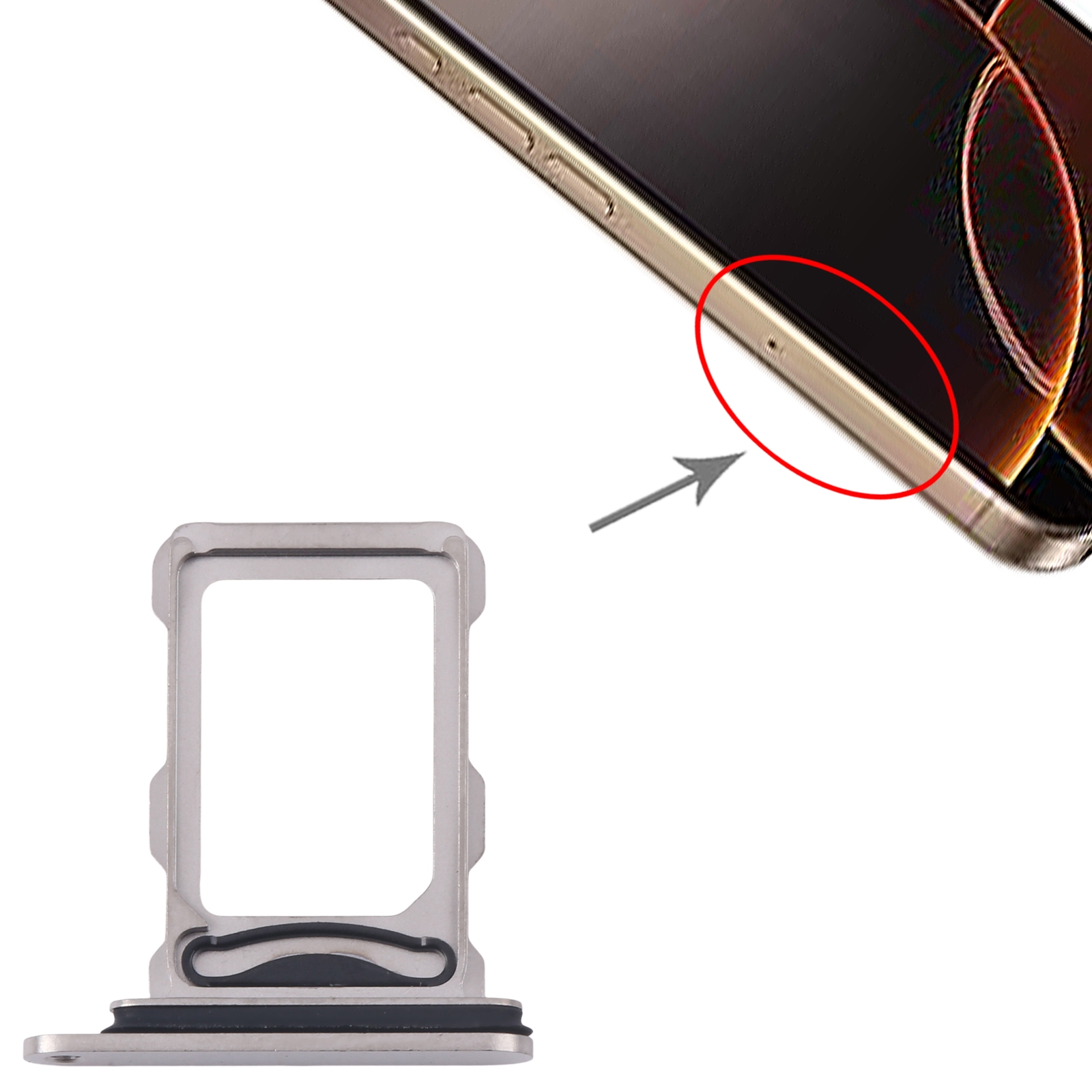 iPhone 16 Pro Max Titanium Color SIM Card Tray Replacement - Image 3