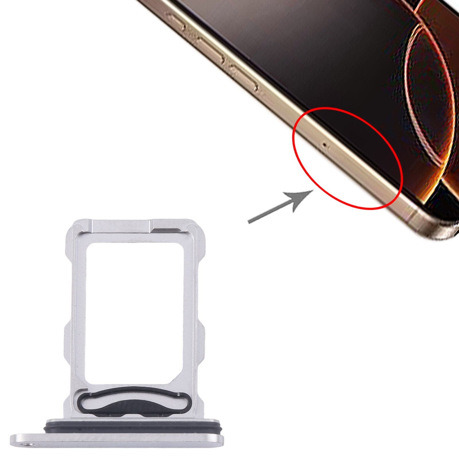iPhone 16 Pro Max White SIM Card Tray Replacement - Image 3