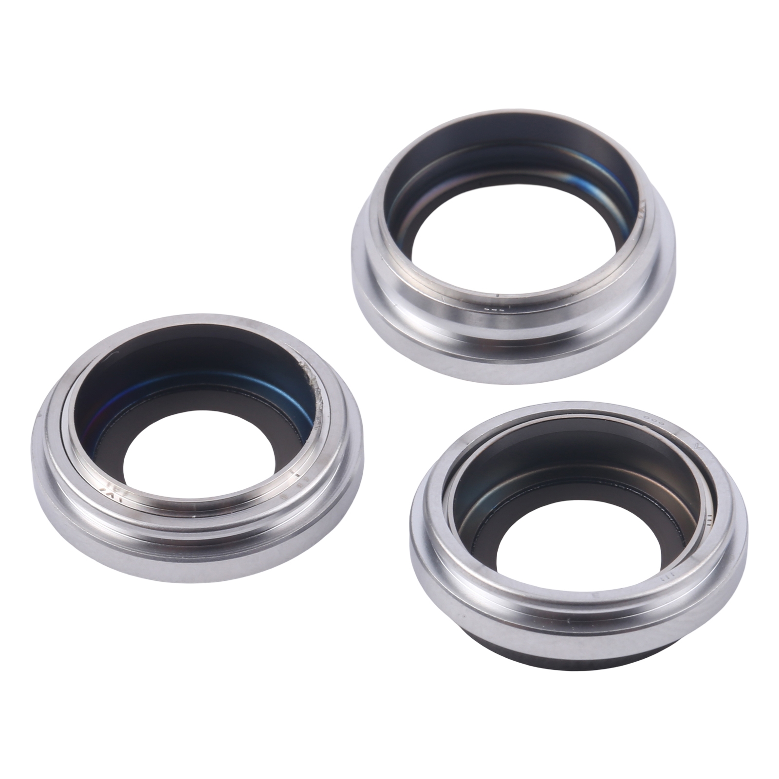 iPhone 16 Pro Silver Camera Lens Cover Replacement - Image 2