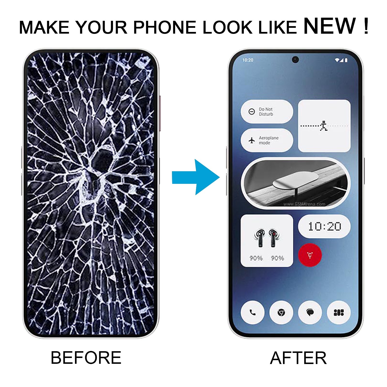 Nothing Phone 2A White Screen Replacement - Image 5