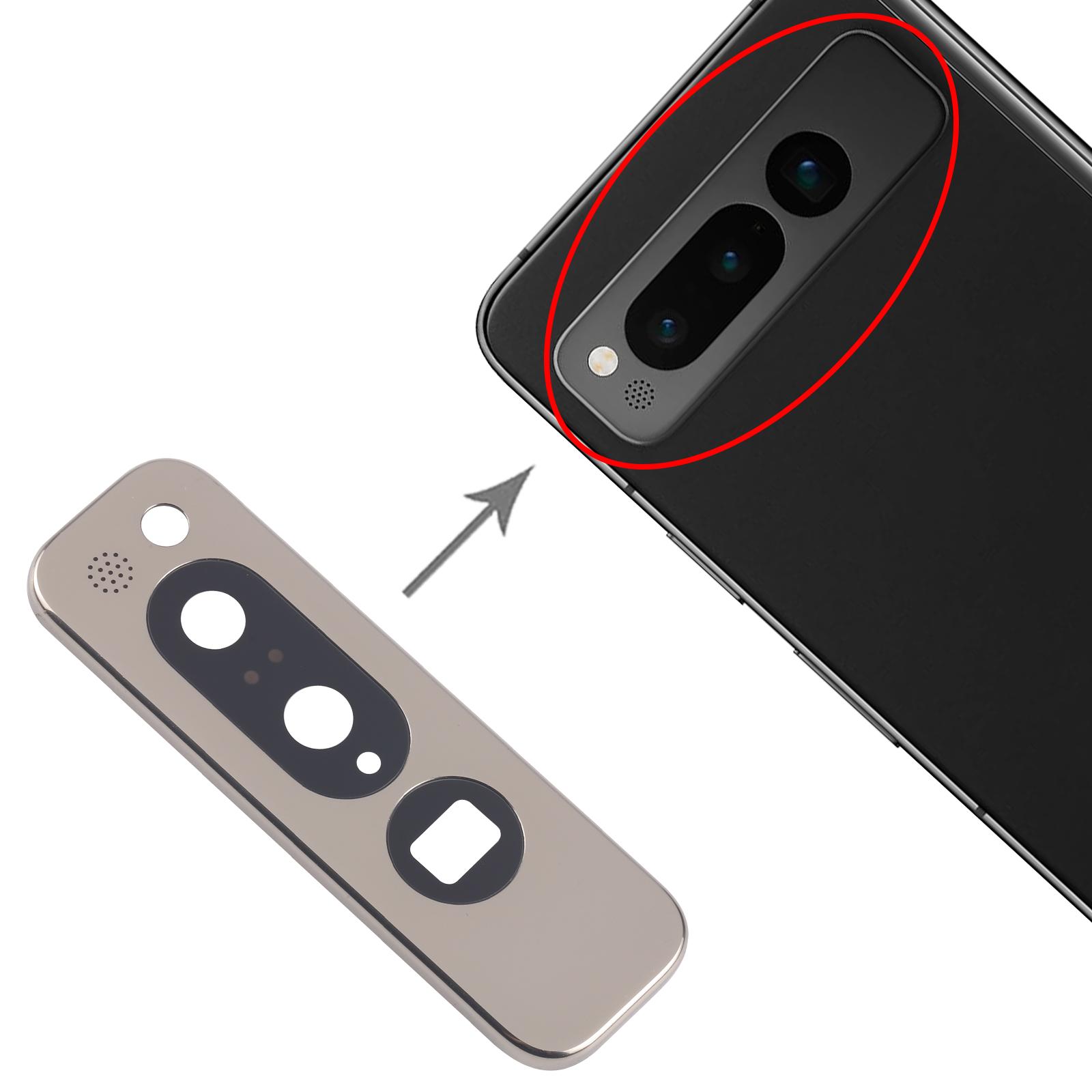 Google Pixel Fold Gold Rear Camera Lens Cover Replacement - Image 3