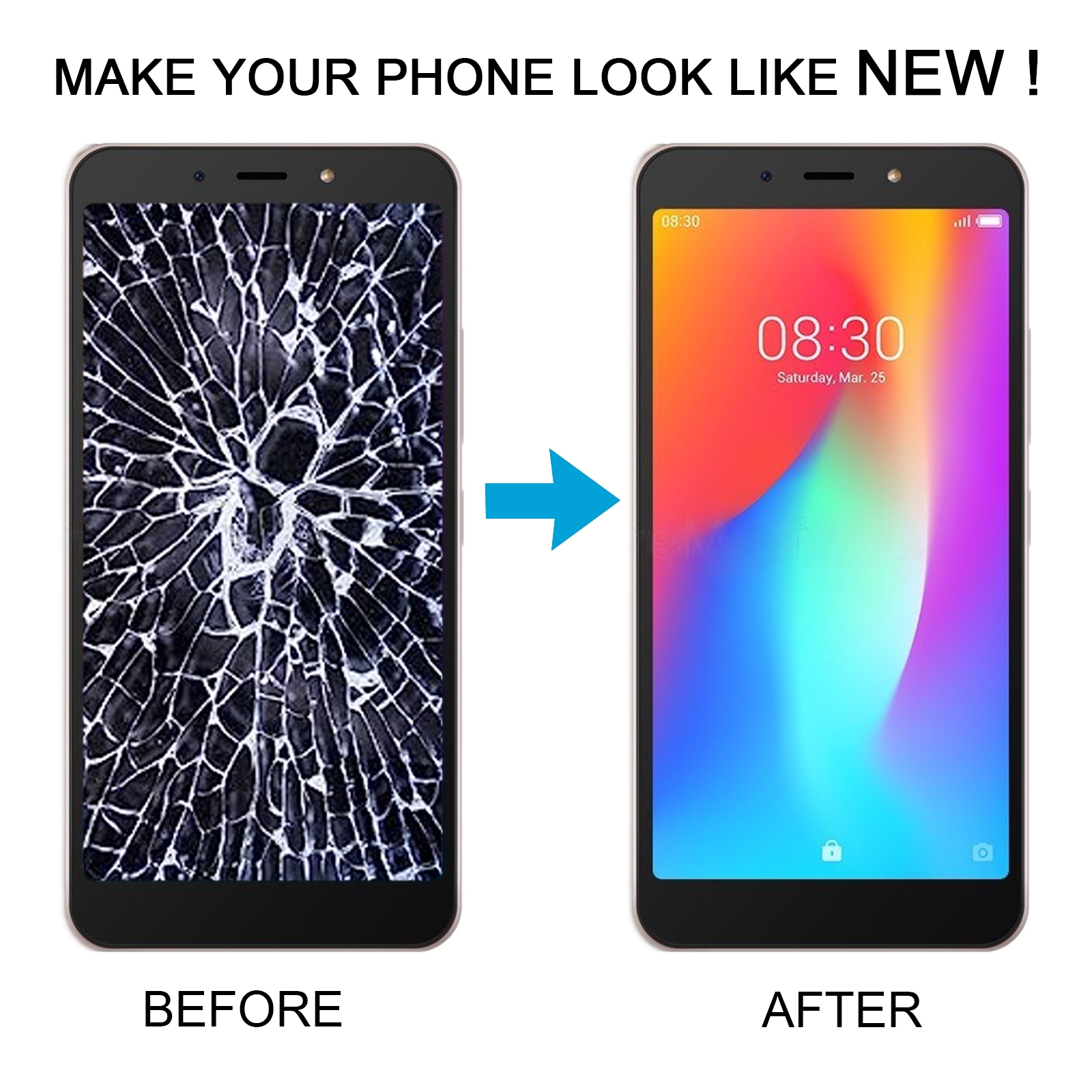 Itel P33 Screen Replacement with Digitizer Full Assembly - Image 5