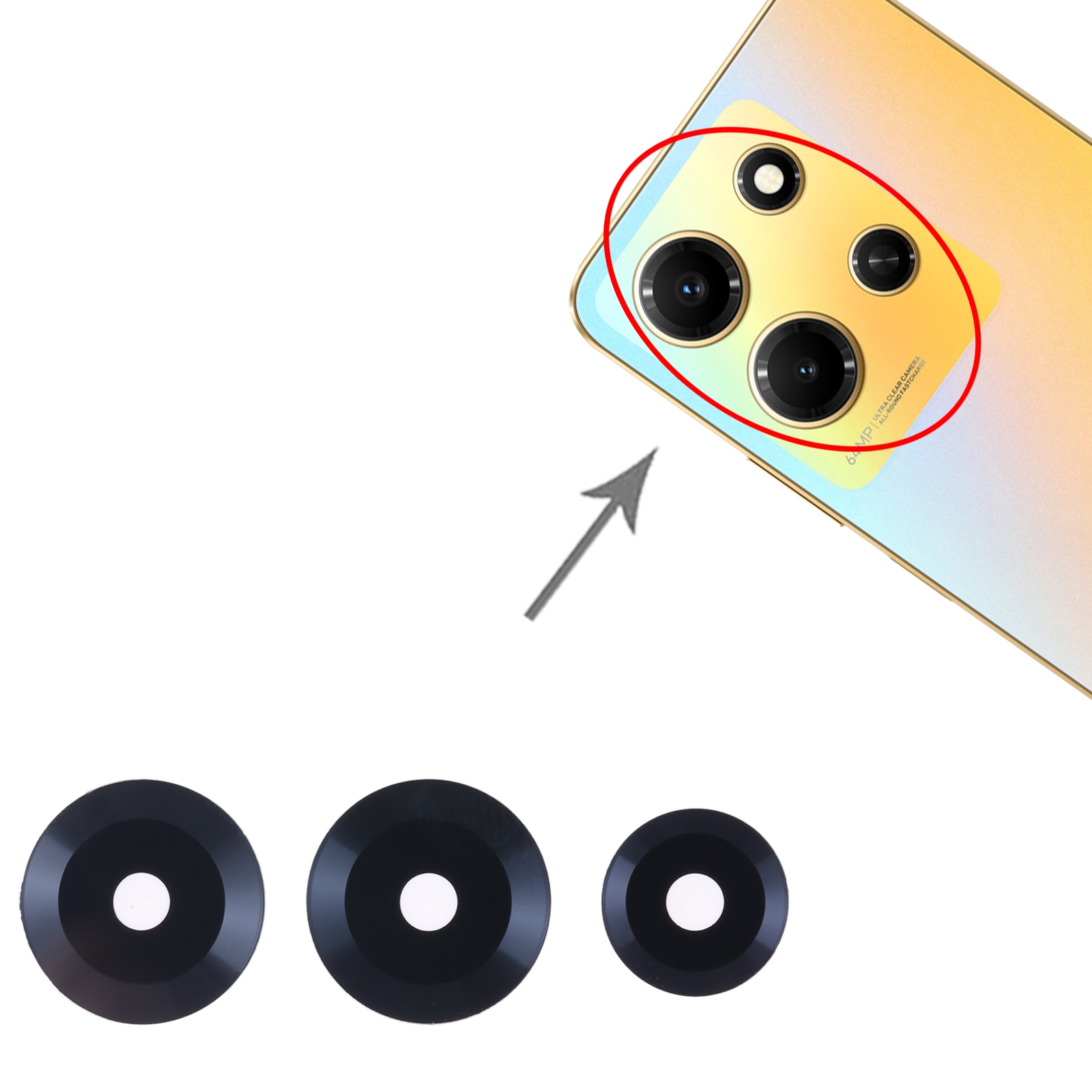 Infinix Note 30 Pro Back Camera Lens Replacement - Image 3