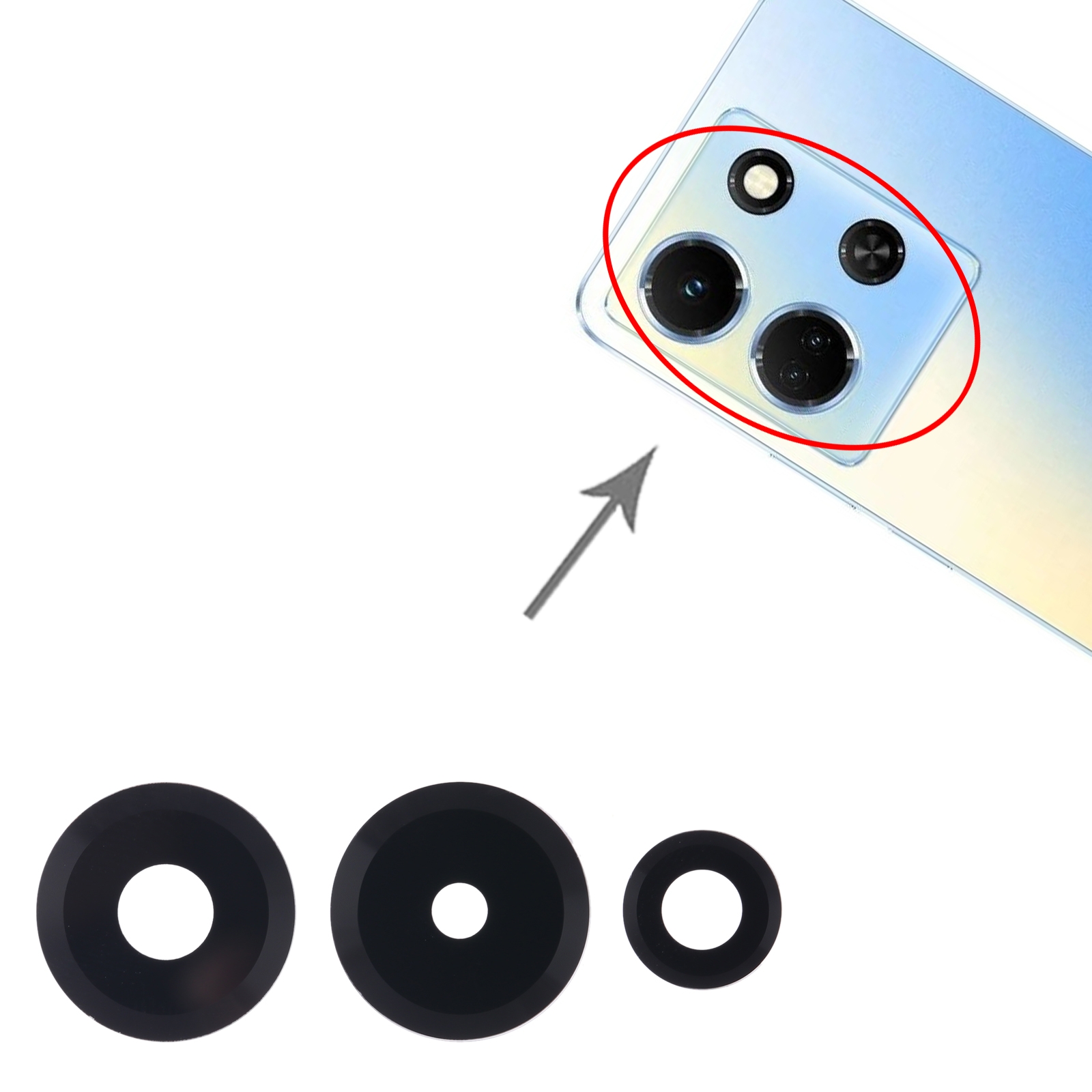 Infinix Note 30 Back Camera Lens Replacement - Image 3