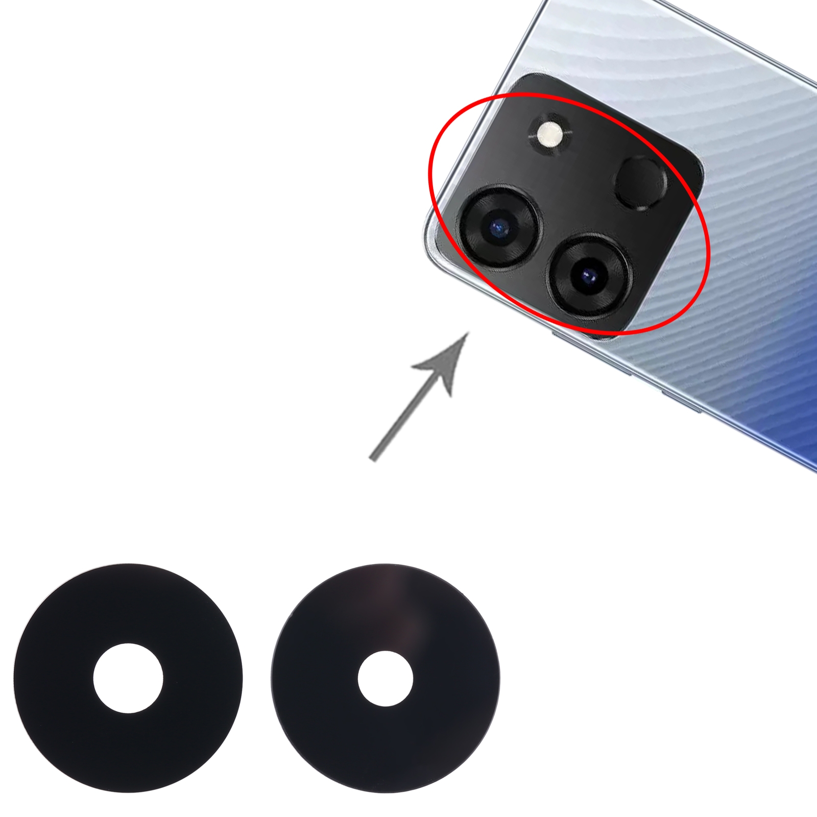 Infinix Smart 7 India Back Camera Lens Replacement - Image 3