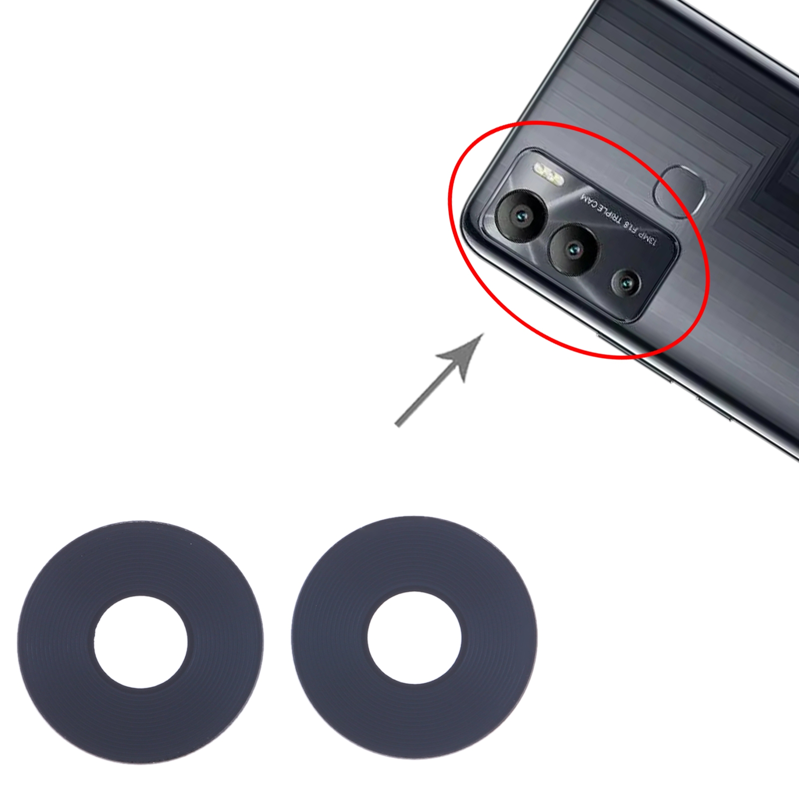Infinix Hot 12i X6819 Back Camera Lens Replacement - Image 3
